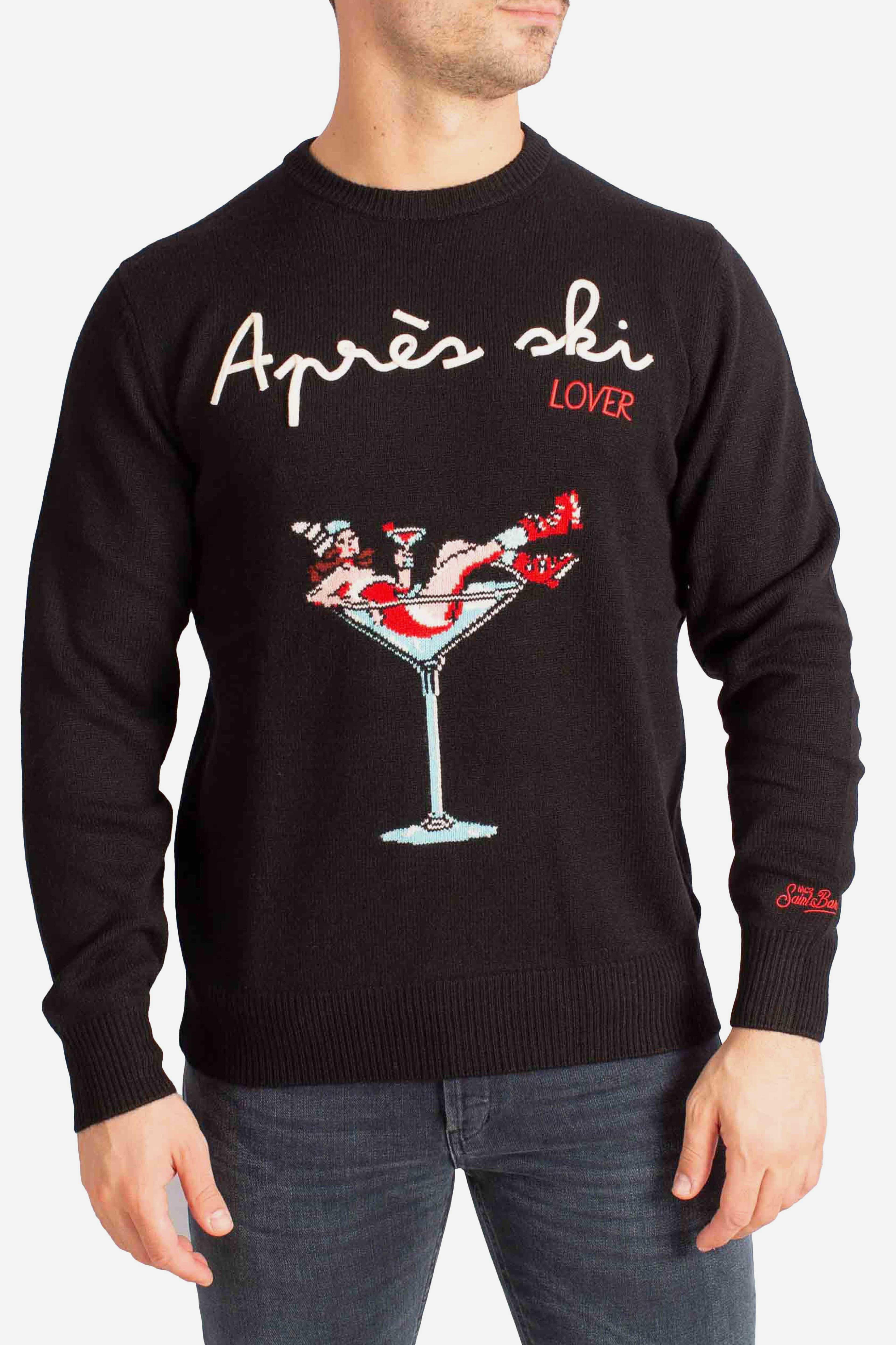 Maglia Uomo "Après Ski Lover" Nero HER000100070I MC2 SAINT BARTH