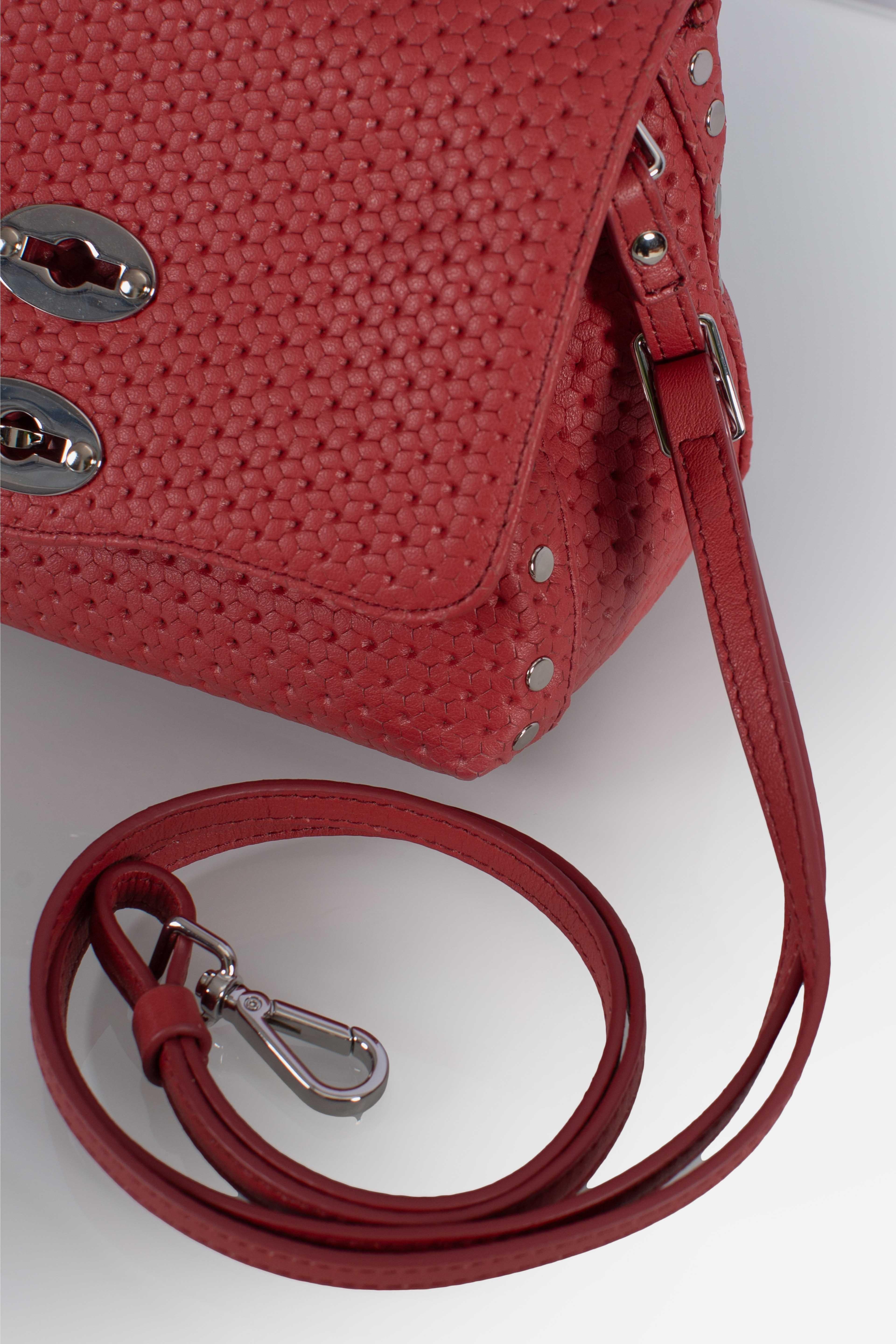 Borsa Postina Baby effetto intrecciato red tango 0680102190000BZ0994 ZANELLATO