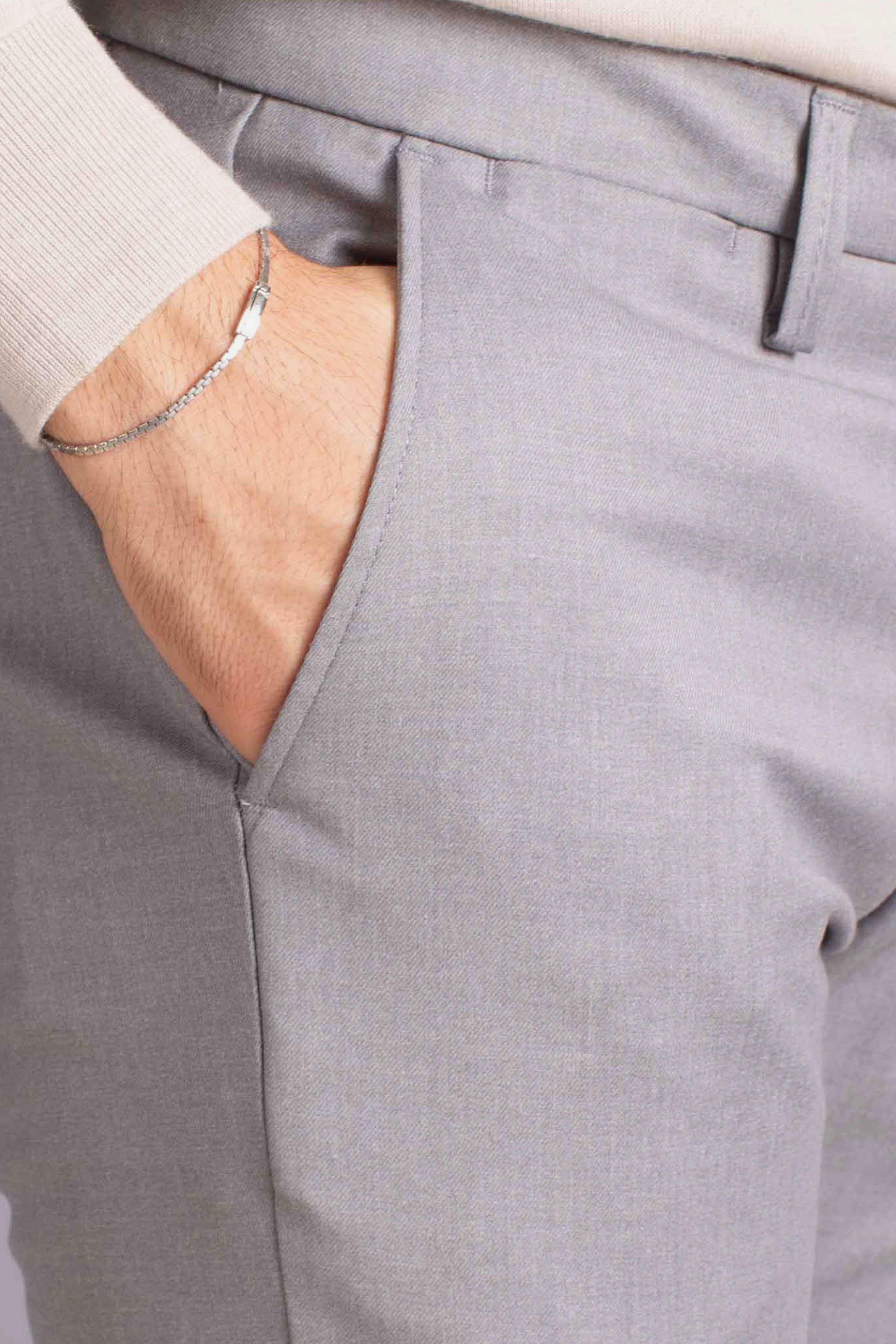 Pantalone grigio chiaro NAPOLI126006GRIGIO CHIARO ERNYS