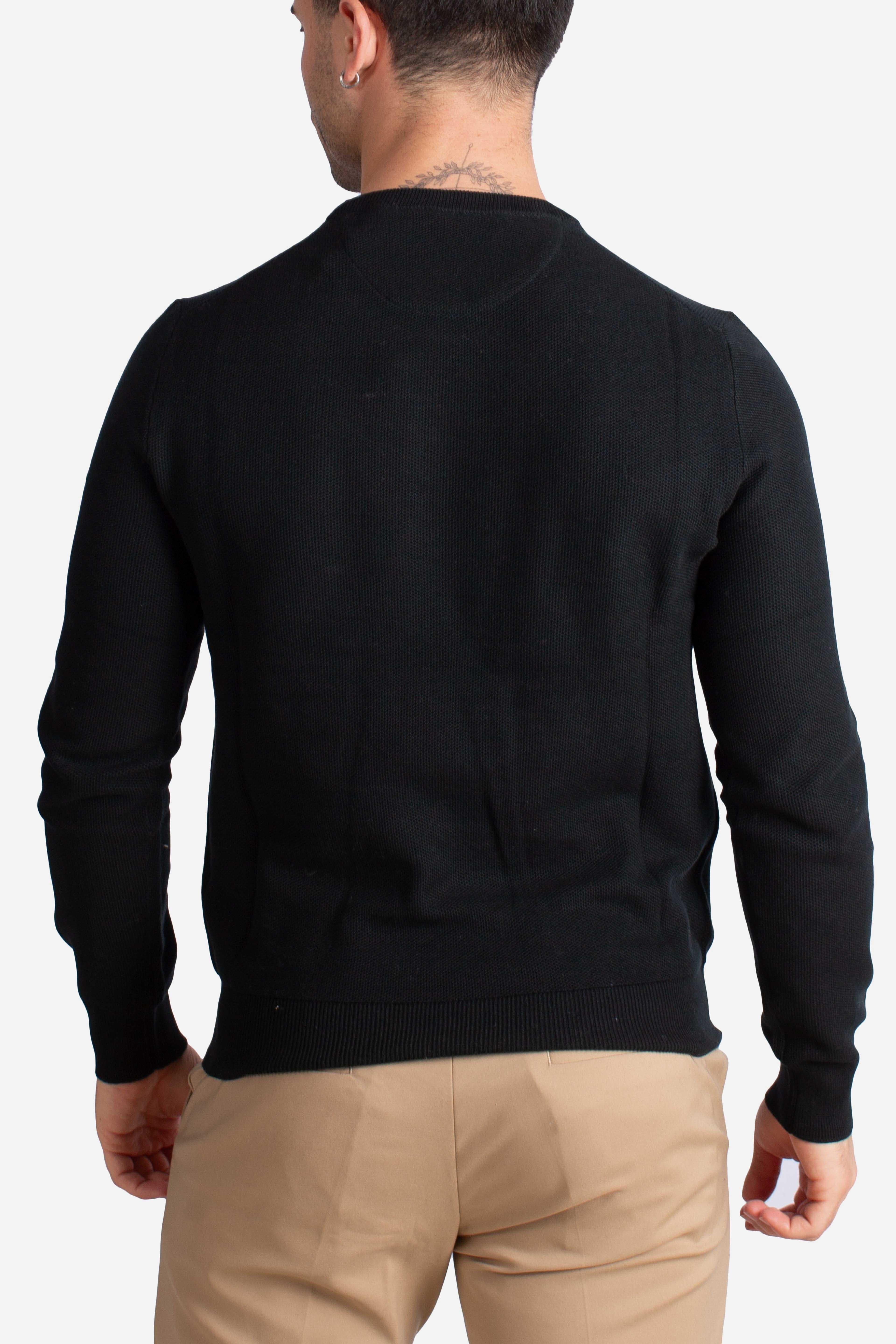 Maglia a girocollo effetto texture black 710918163508 POLO RALPH LAUREN