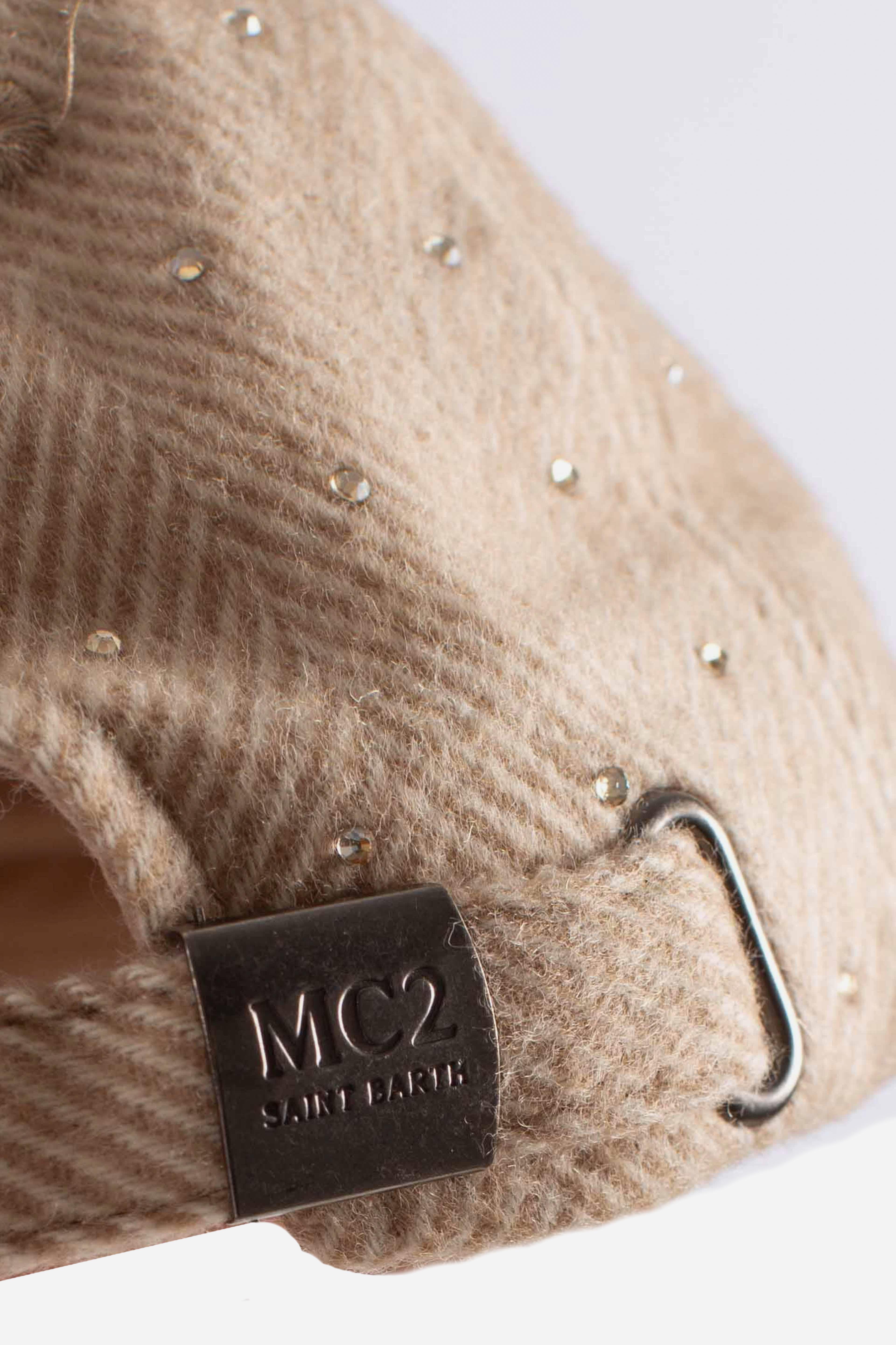Berretto "St. Barth" beige BASB001103508I MC2 SAINT BARTH