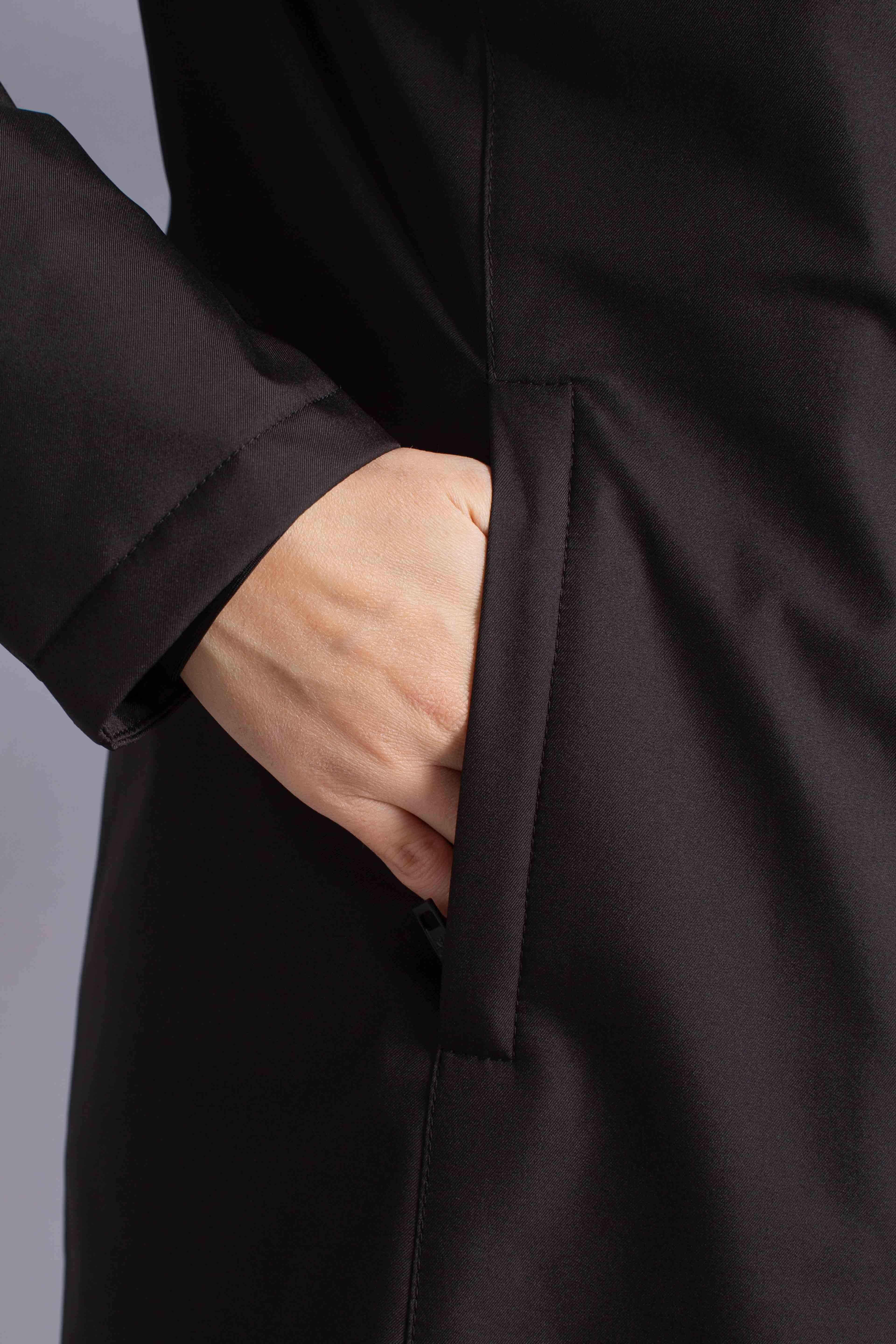 Toggle Coat in Gabardine Tecnico nero NAW59513830ZXEB999 FAY