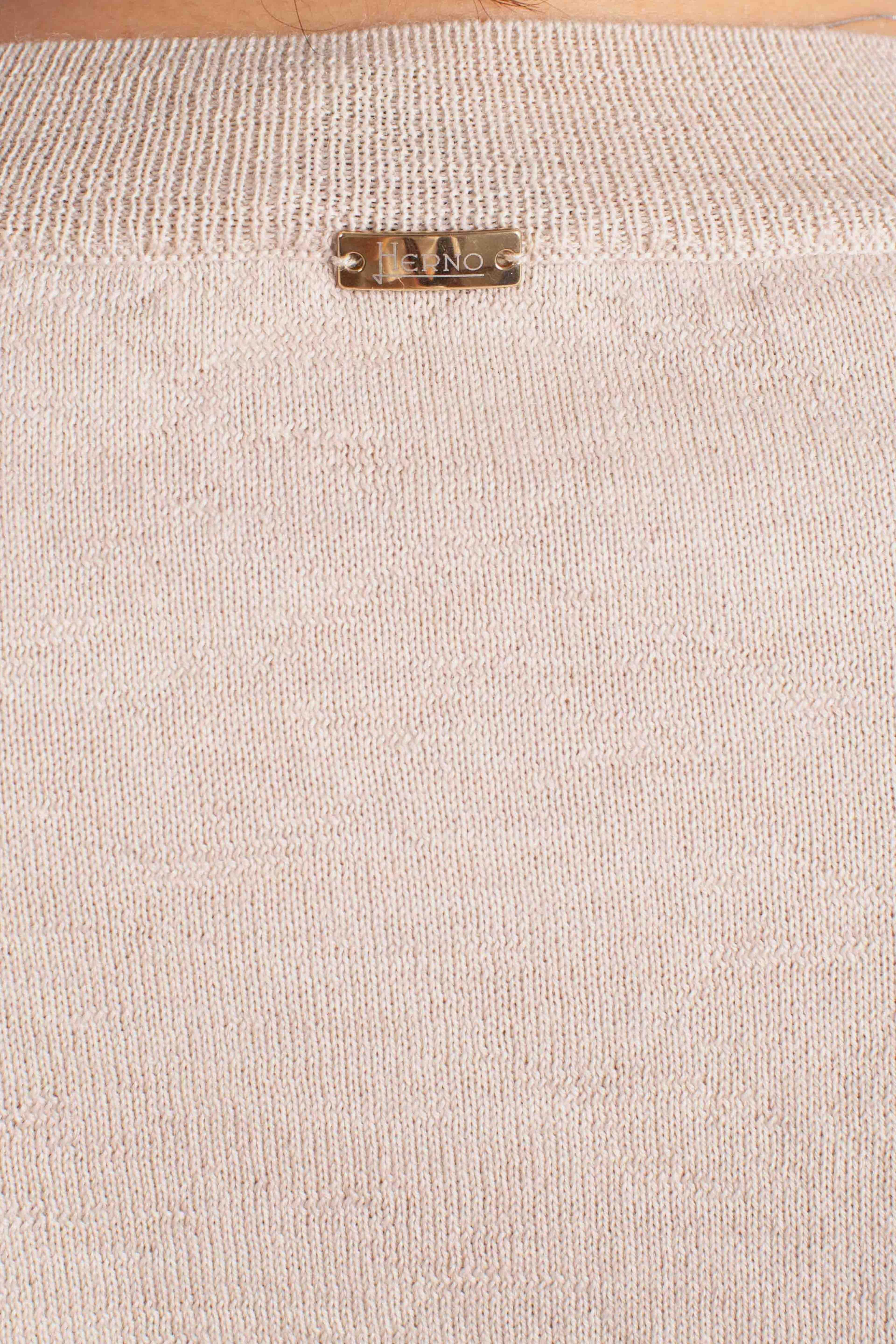 Maglia Donna chantilly in Lana con Micro Logo Oro MG000210D701661990 HERNO