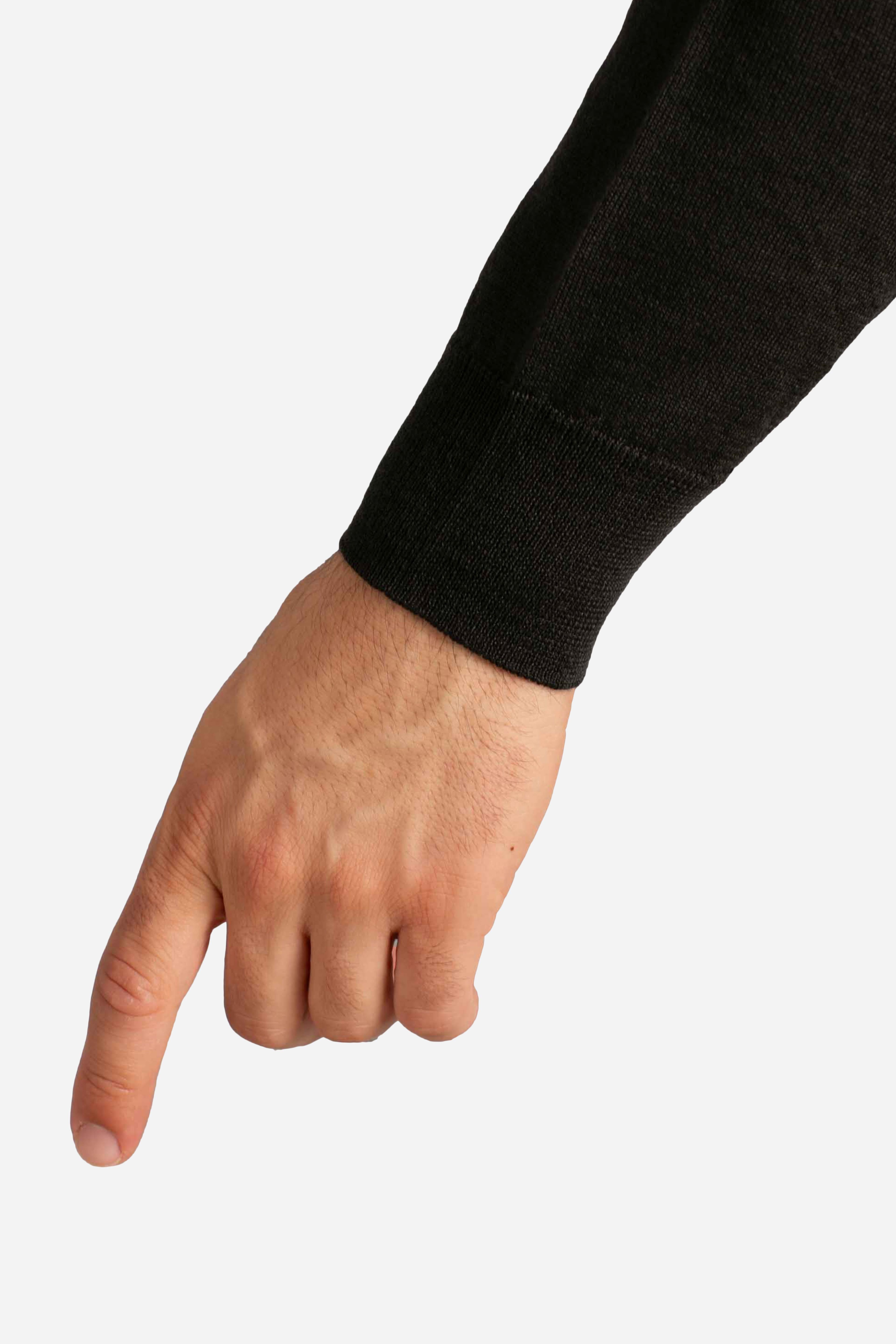 Polo rey wool merino blend grey shadow dk K2131UW133 K-WAY