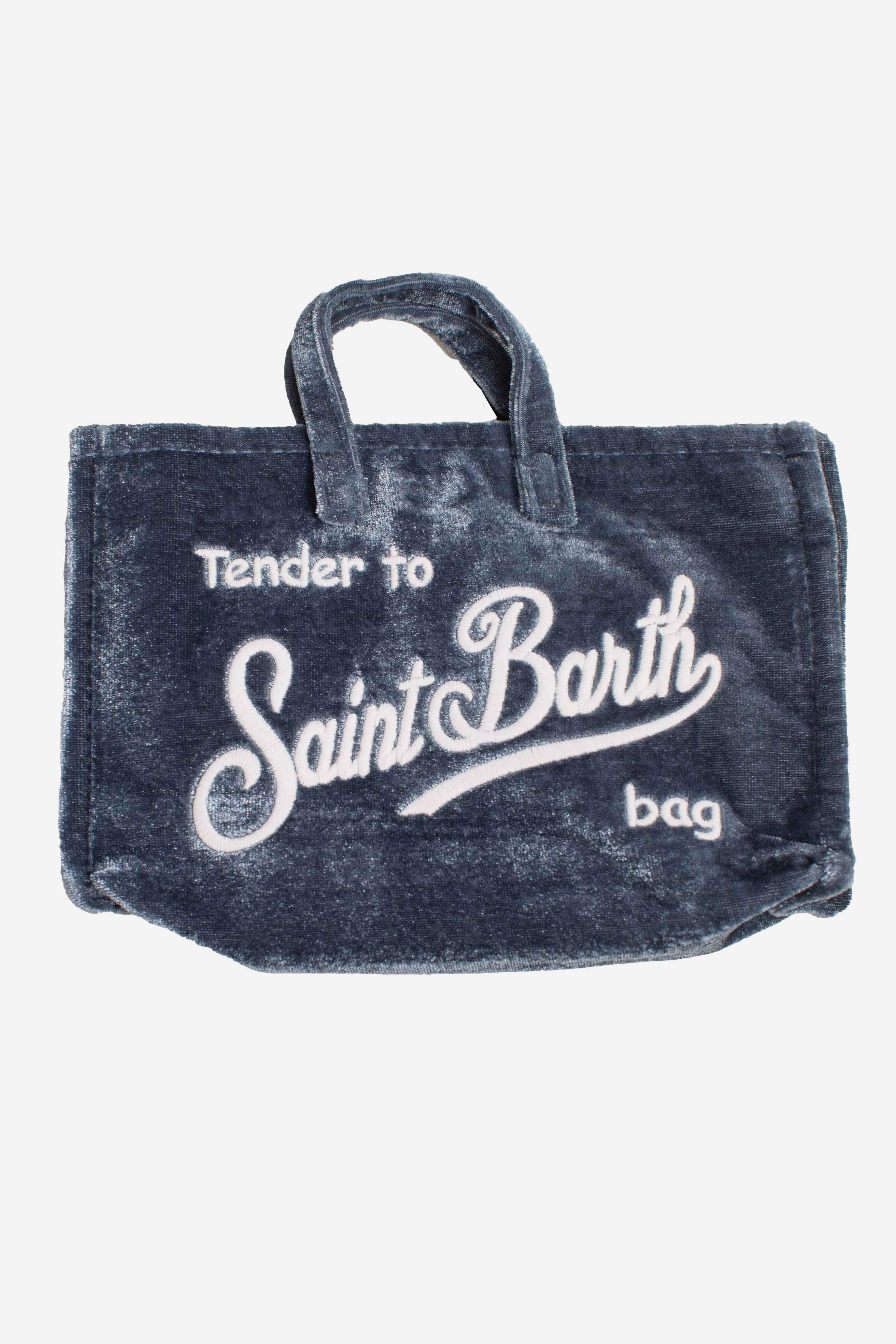 Phone Bag in velluto ottanio PHONE00800222I MC2 SAINT BARTH