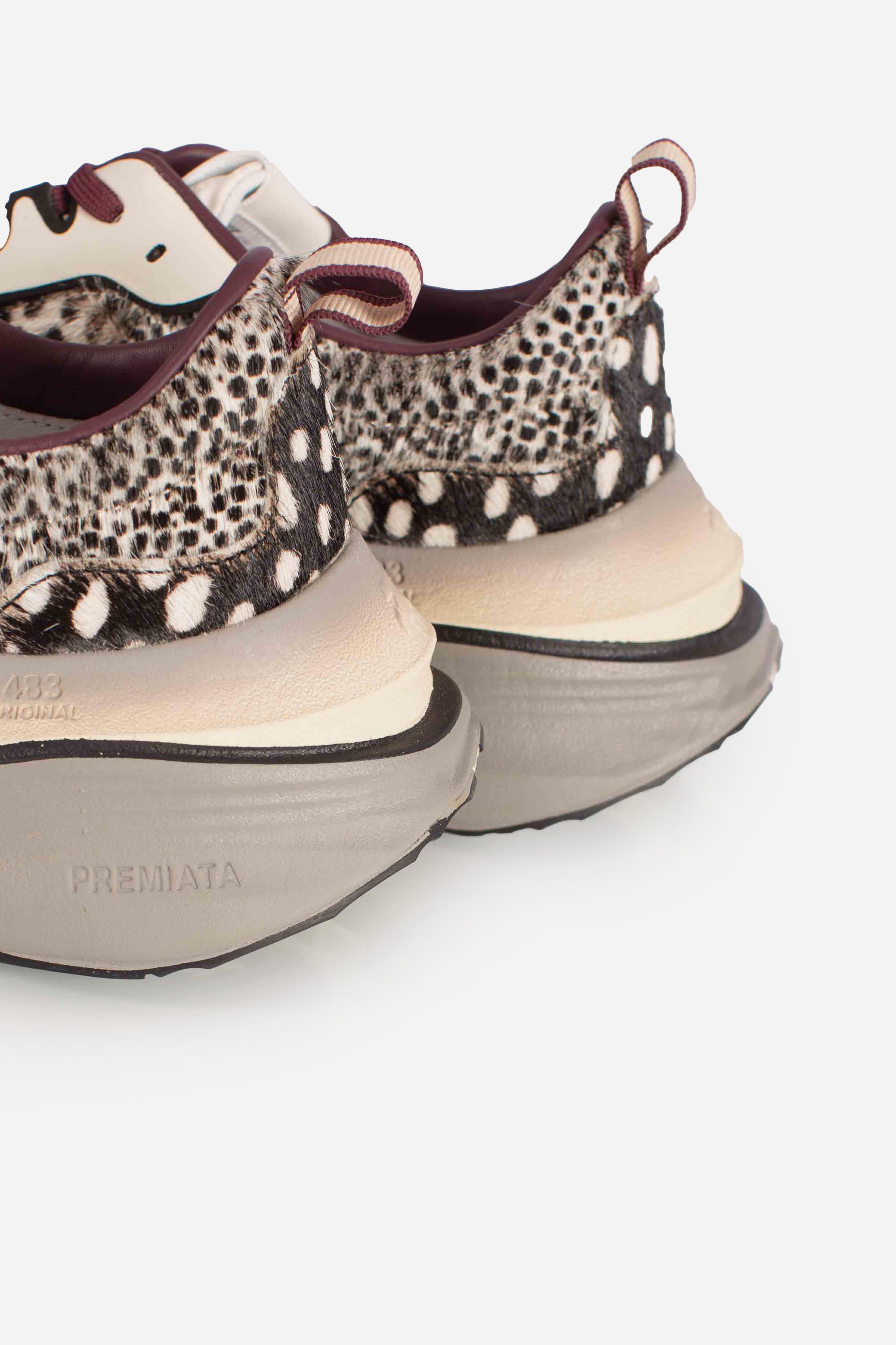 sneakers HILL 7858 animalier black white HILL7858 PREMIATA