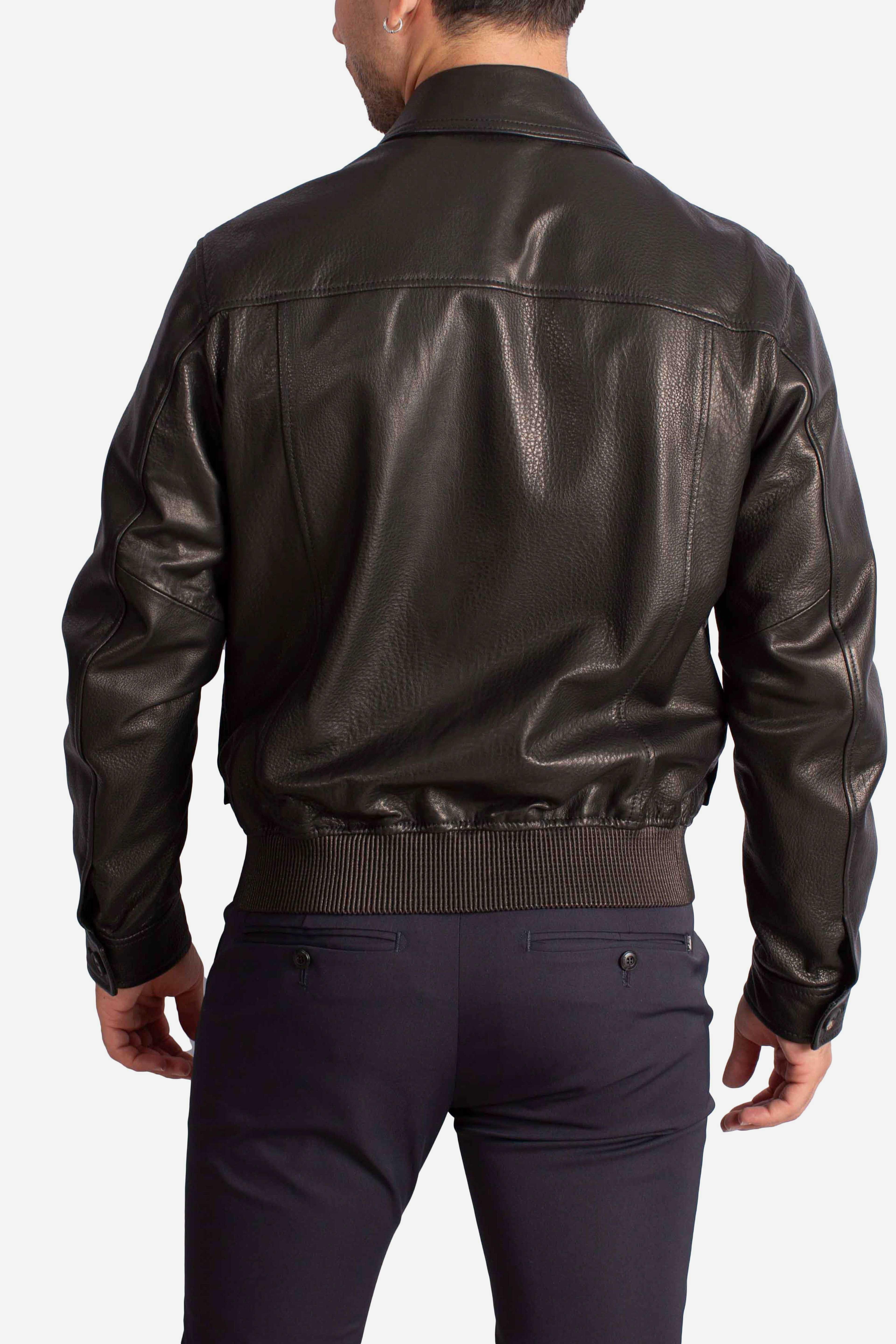Giubbino in Pelle Nera GODWINCHI2506NERO TAGLIATORE