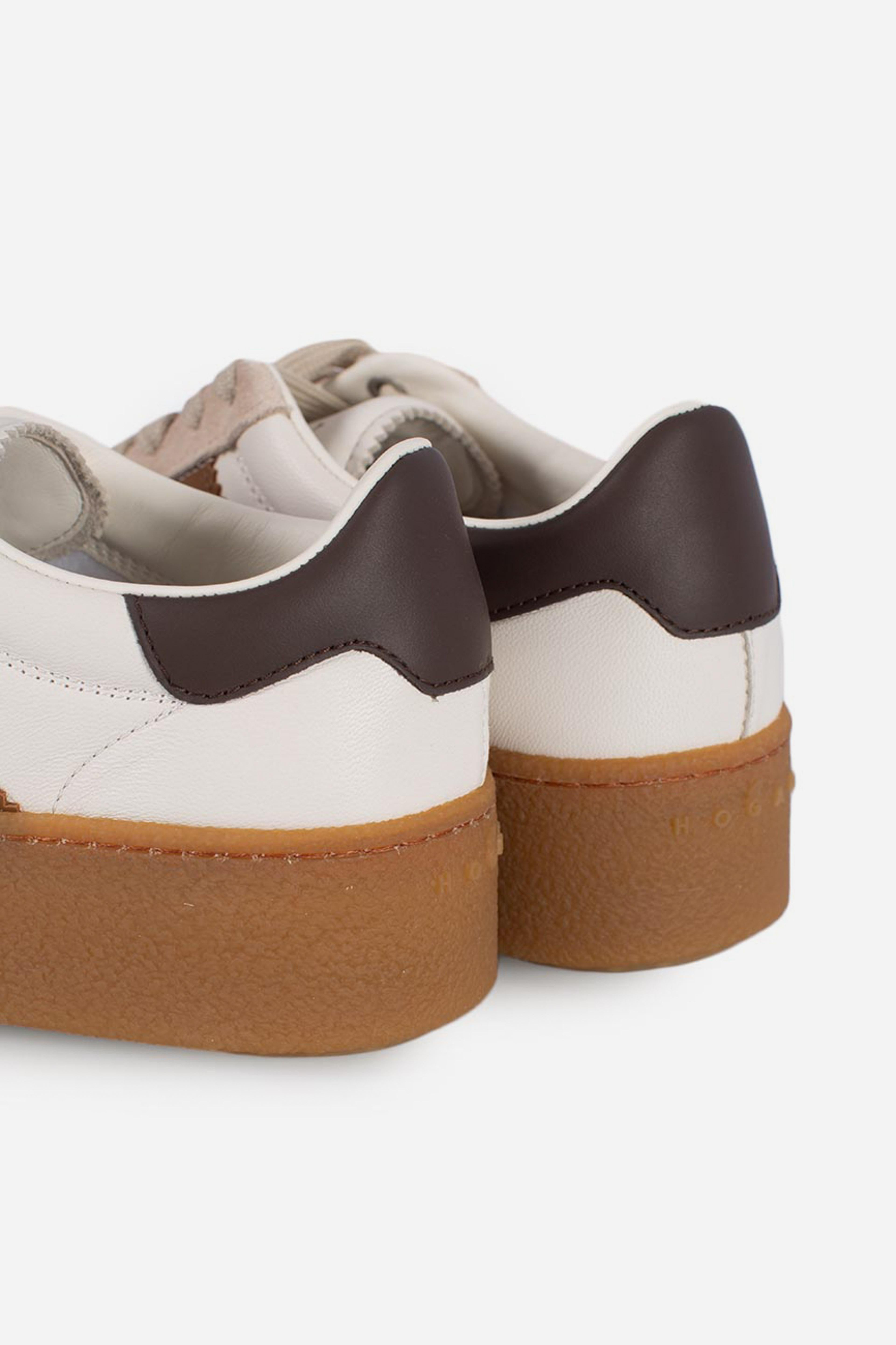 Sneakers Hogan Cool Avorio Beige Marrone HXW6980FB60UHC0MAG HOGAN