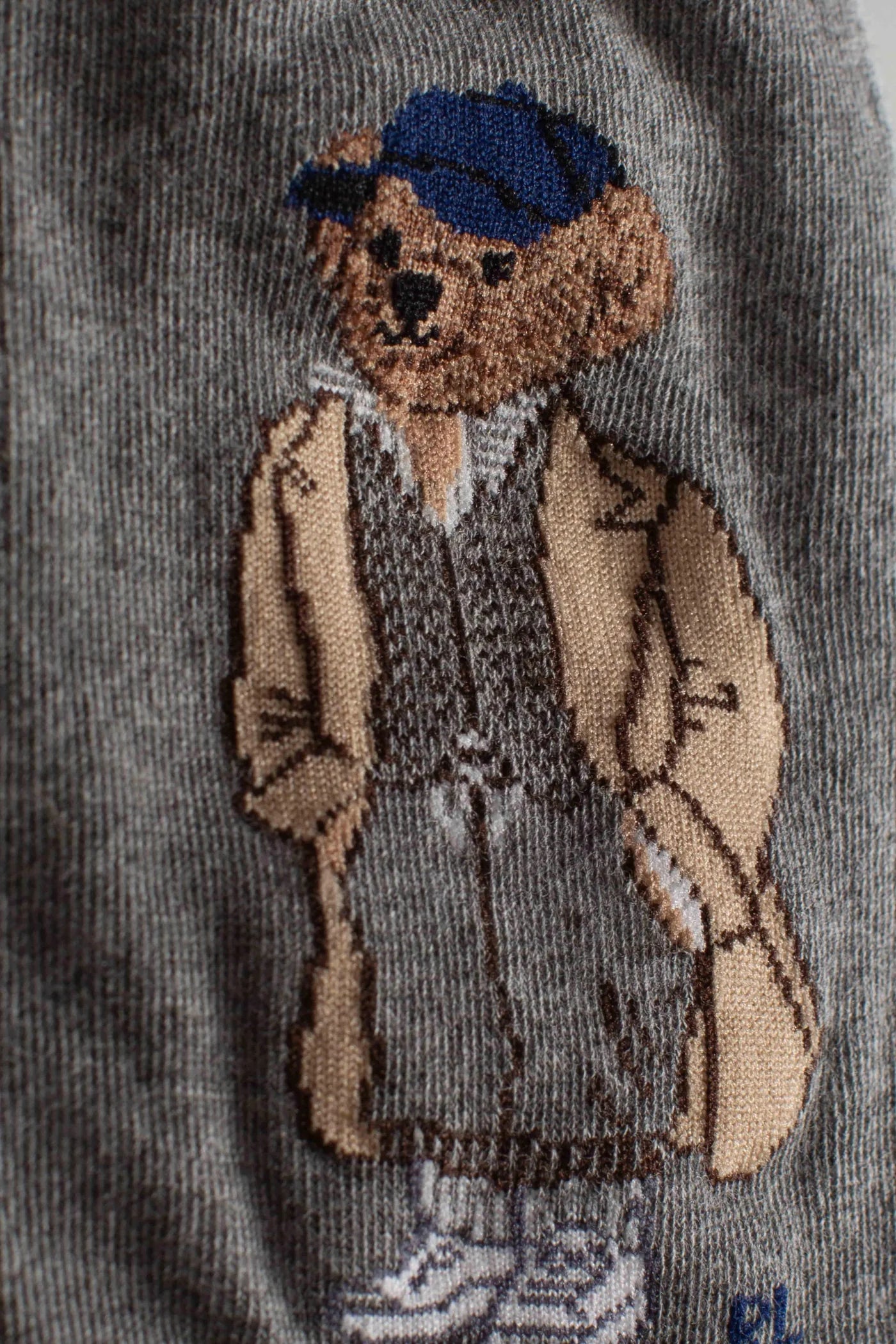 Polo Ralph Lauren donna calza polo bear crew grey heather