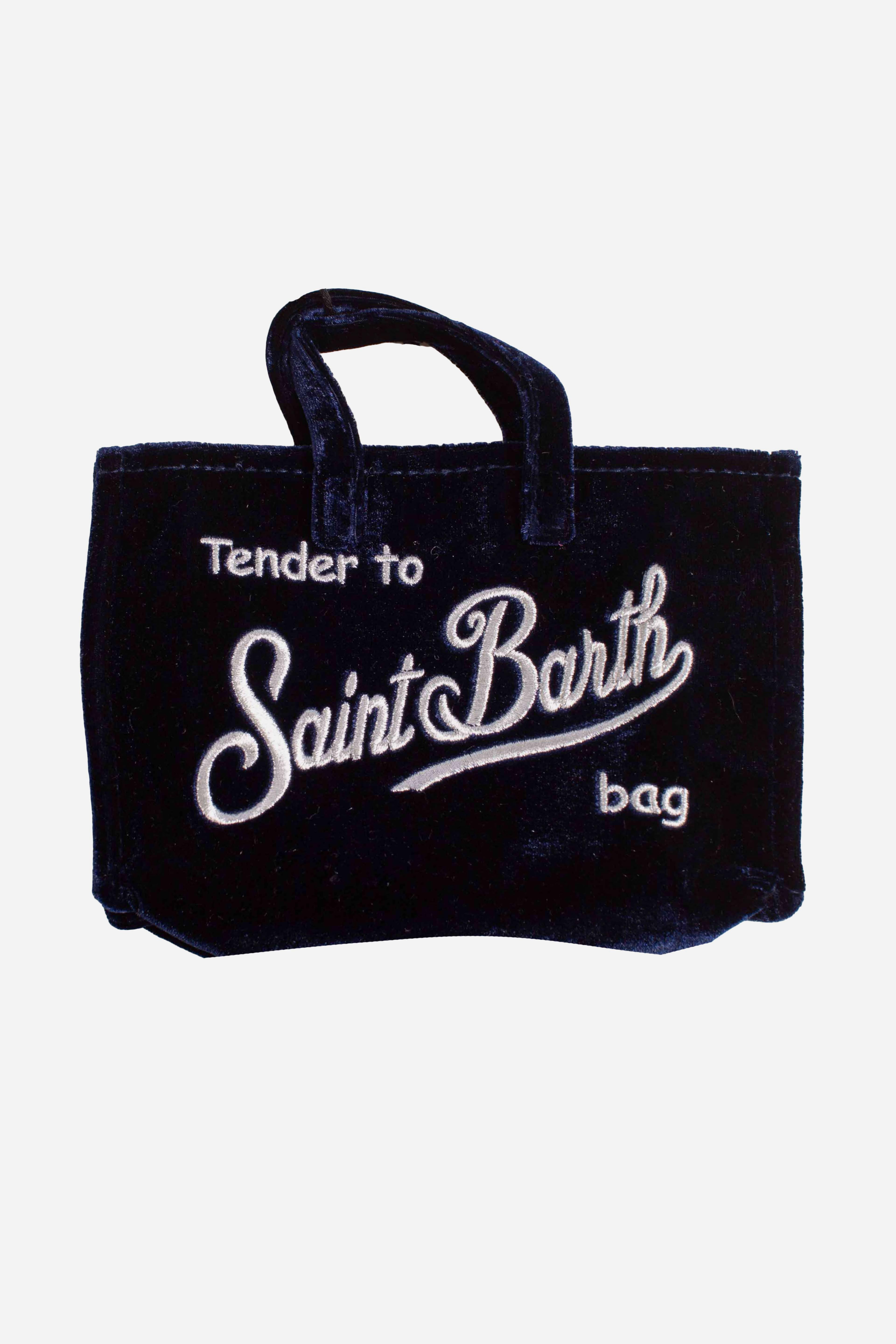 Phone Bag in velluto blu PHONE00800164I MC2 SAINT BARTH