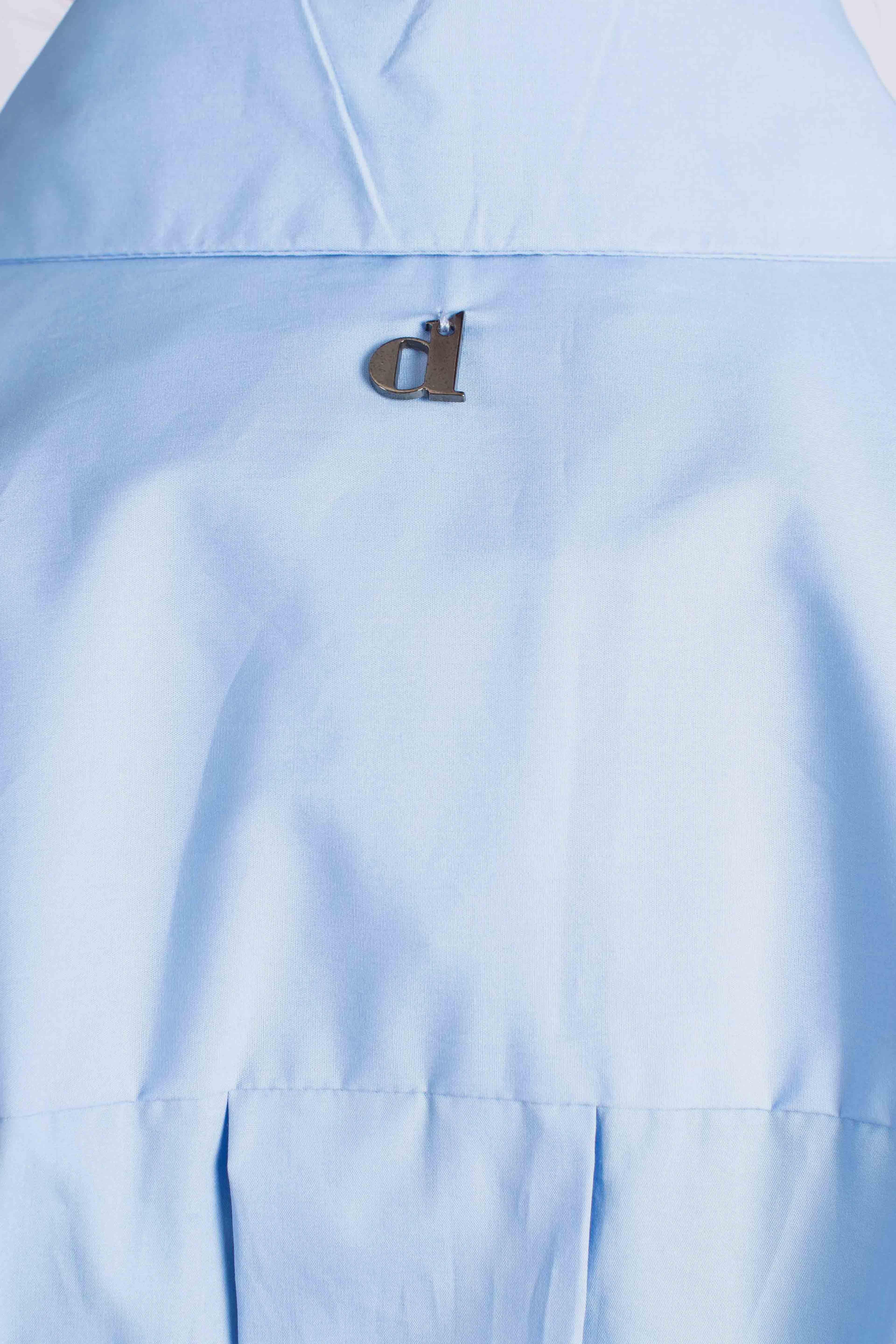 Camicia Celeste con Dettaglio Gioiello CEZHYAAA1550 DIXIE