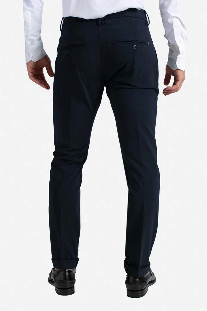 Pantalone Gaubert in fresco di lana blu navy