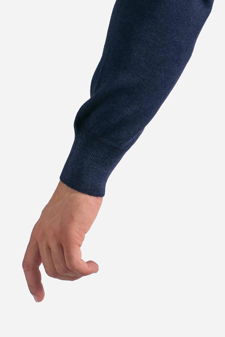 Maglia Girocollo in Lana Merino Extrafine blu avio 5516722792905 GRAN SASSO