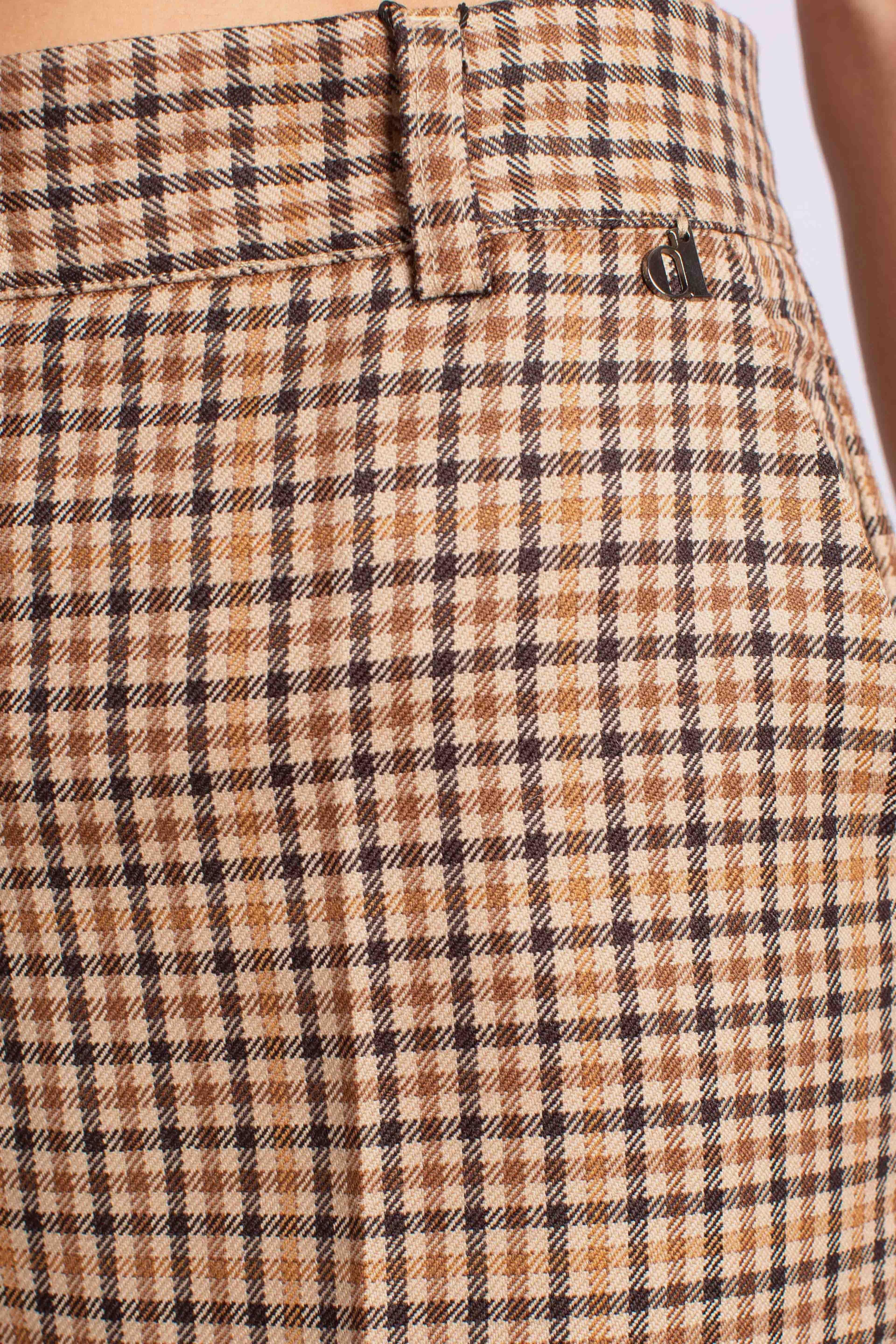 Pantalone Donna in Lana Fantasia Principe di Galles PDN9YCCA1880 DIXIE