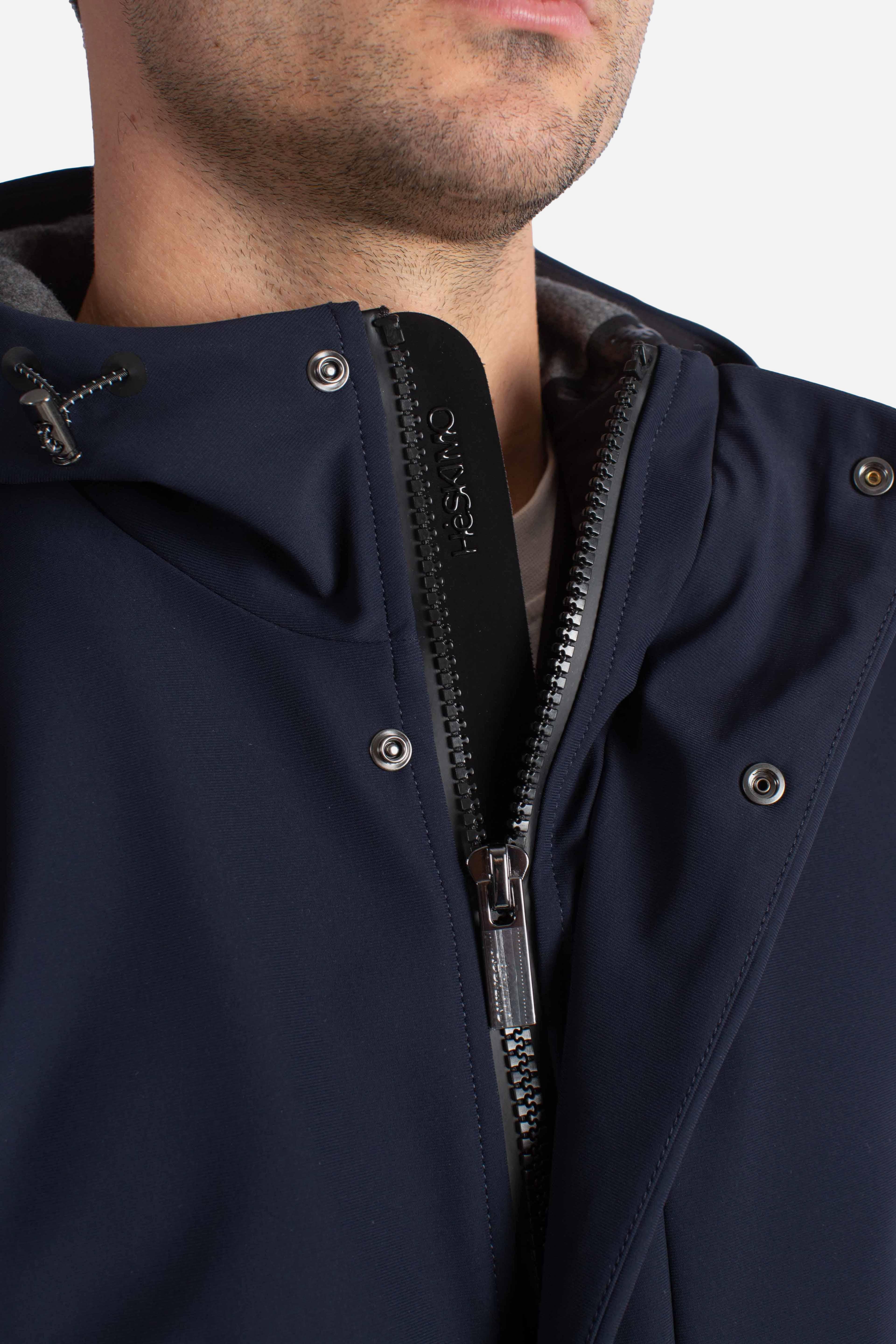Giubbotto blue Softshell con Cappuccio HE9440013BLUE HESKIMO