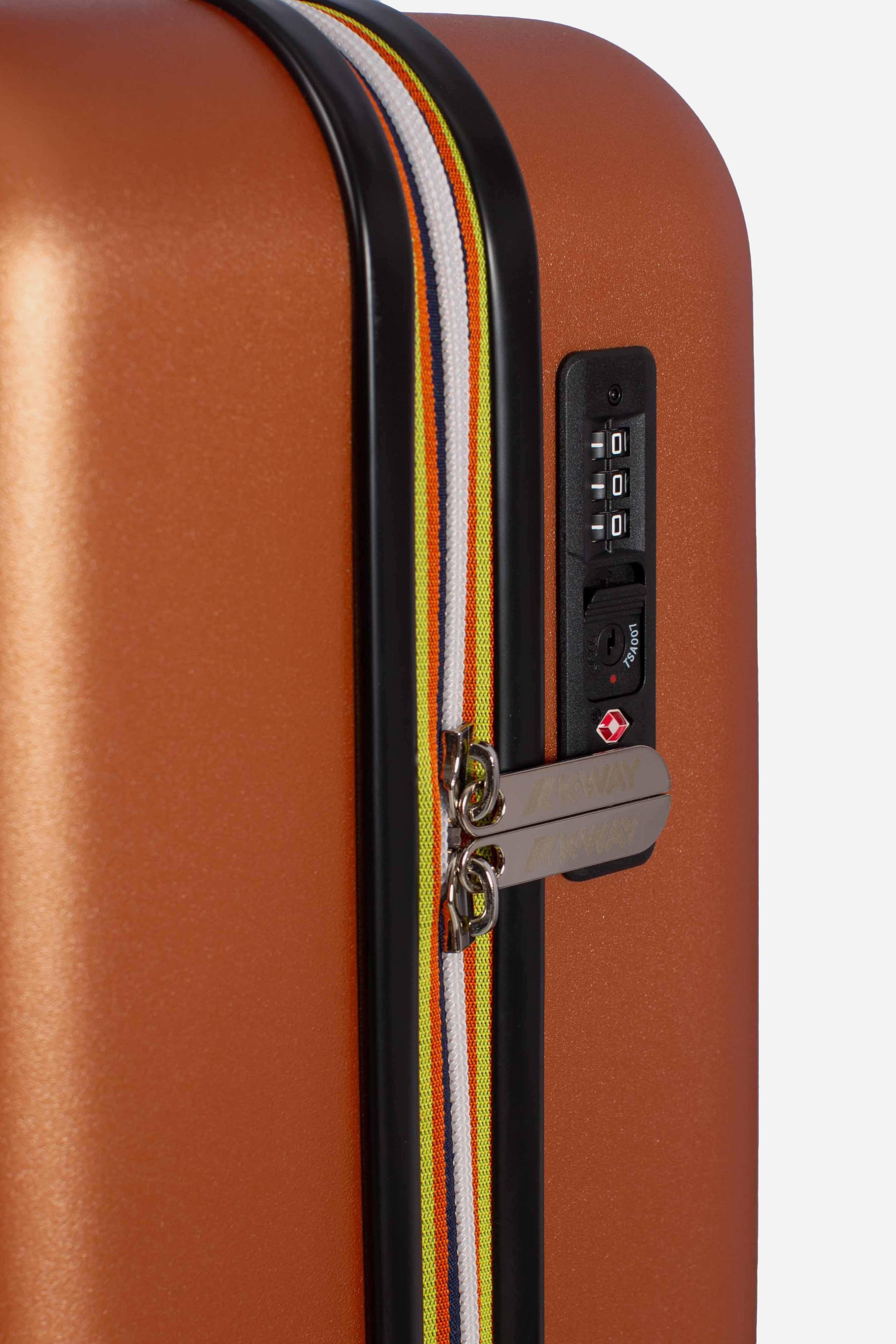 Trolley eudoxie logo rigido unisex orange adobe con ruote a 360° K81372WWGG K-WAY