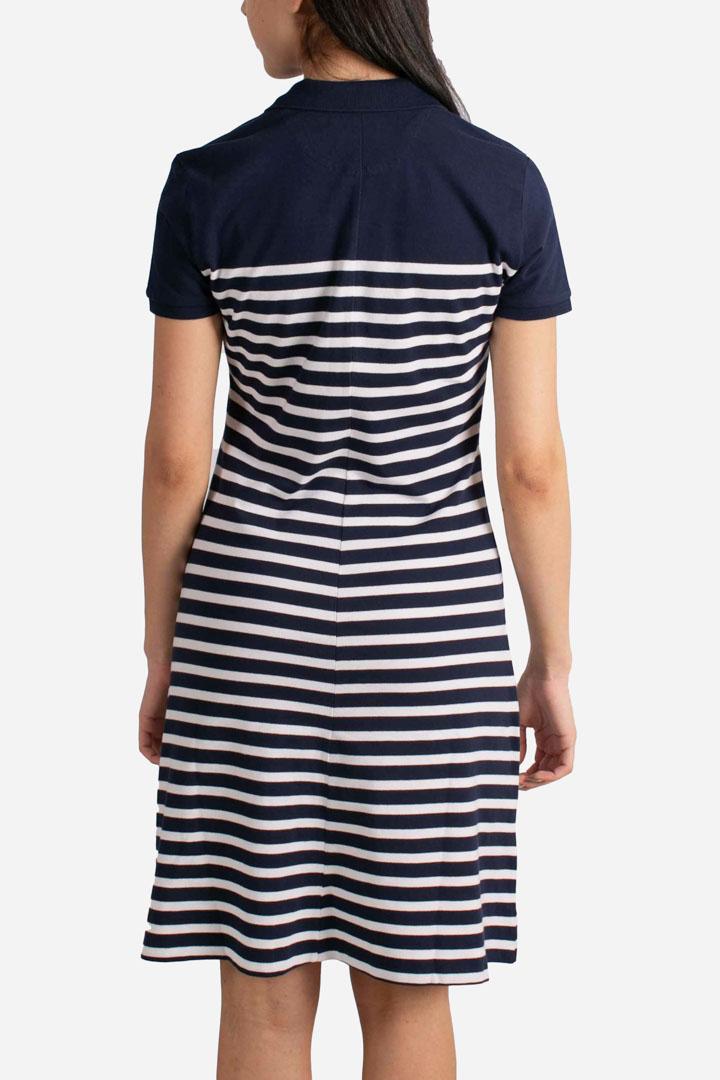 Abito Polo a righe navy white 211959122001 POLO RALPH LAUREN