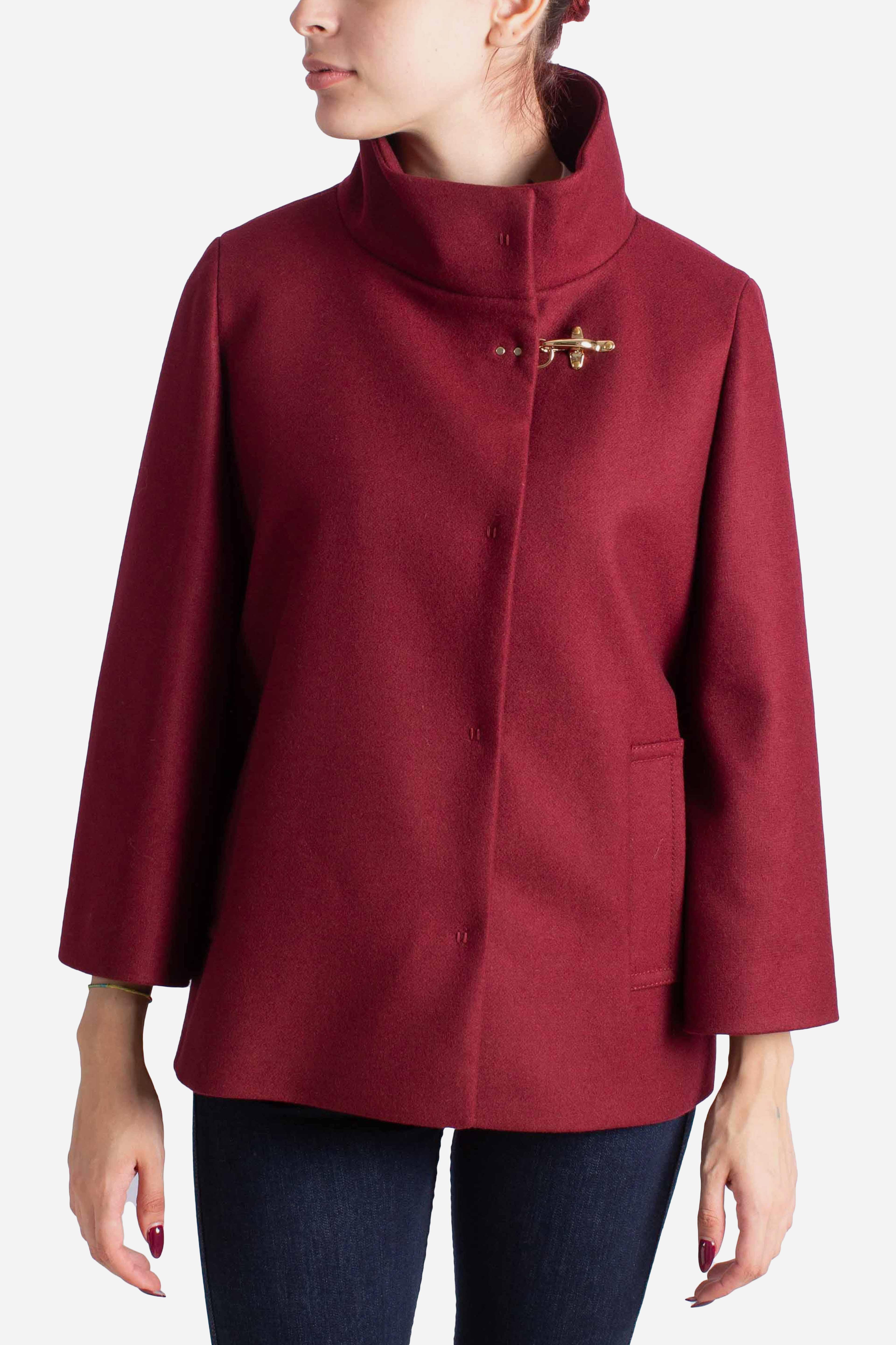 Cappa in Panno di Lana rossa NAW12514490SGLR004 FAY
