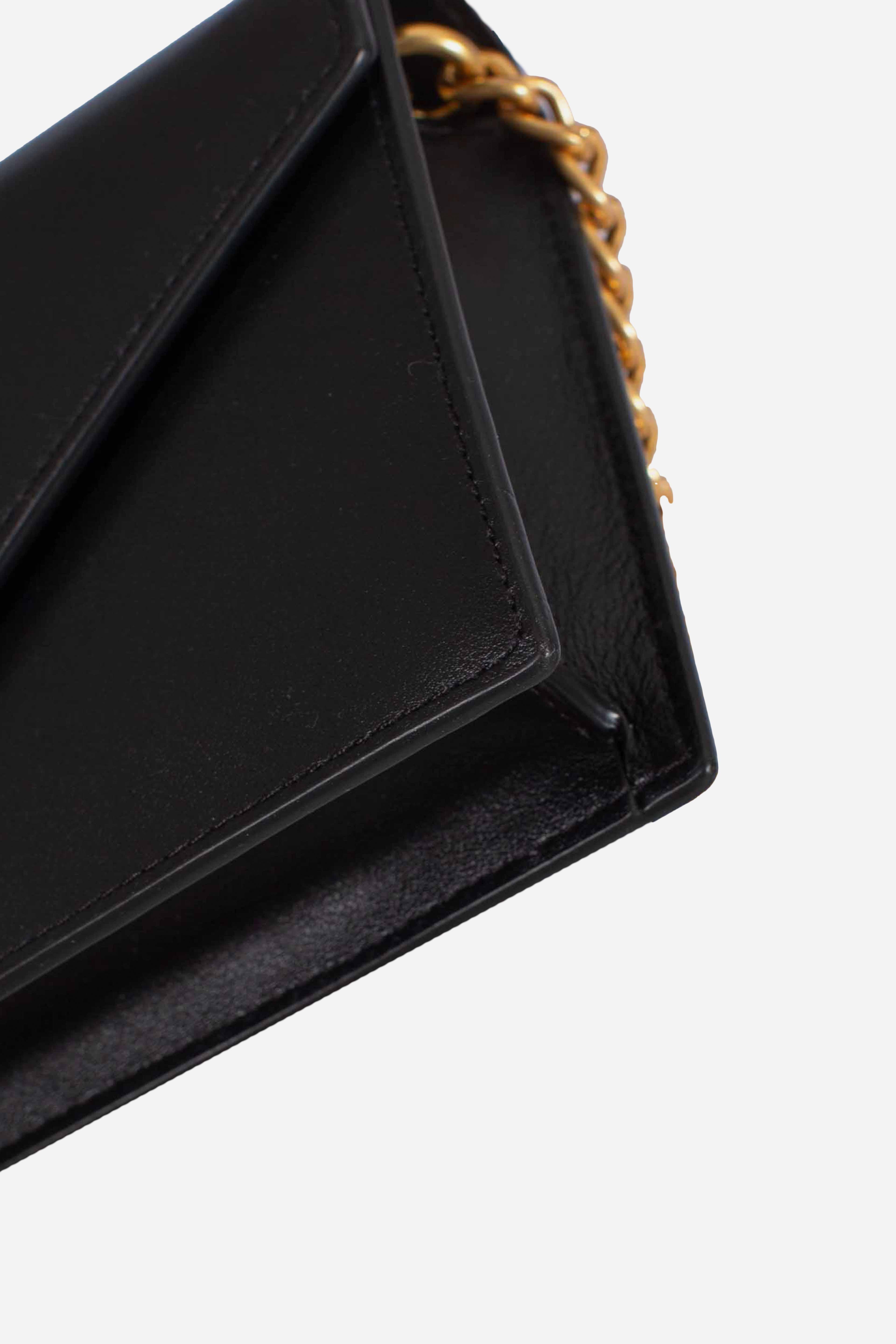 Borsa portafoglio Polo ID pelle e catena black 427961946001 POLO RALPH LAUREN