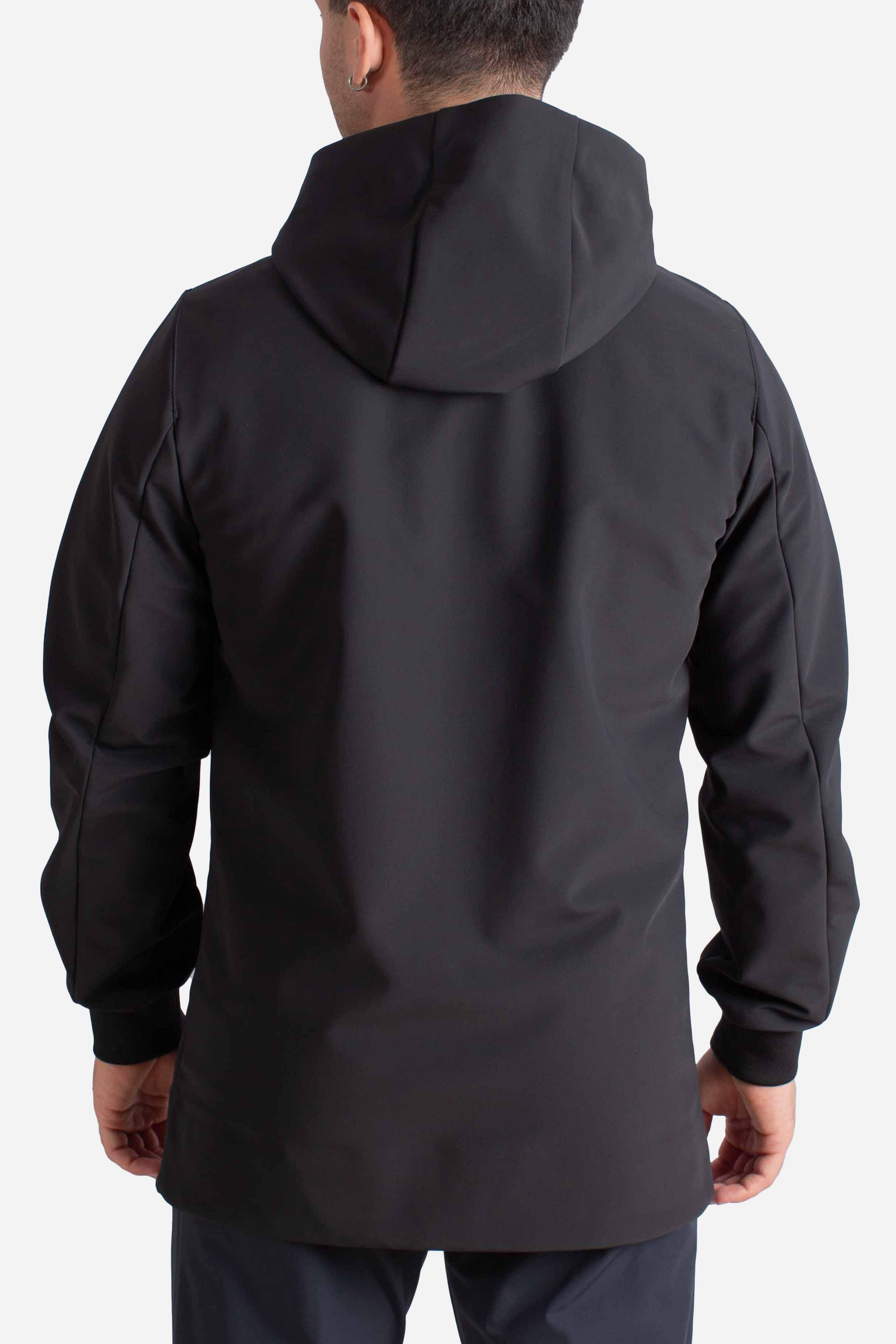 Giubbotto nero Softshell con Cappuccio HE9440013NERO HESKIMO