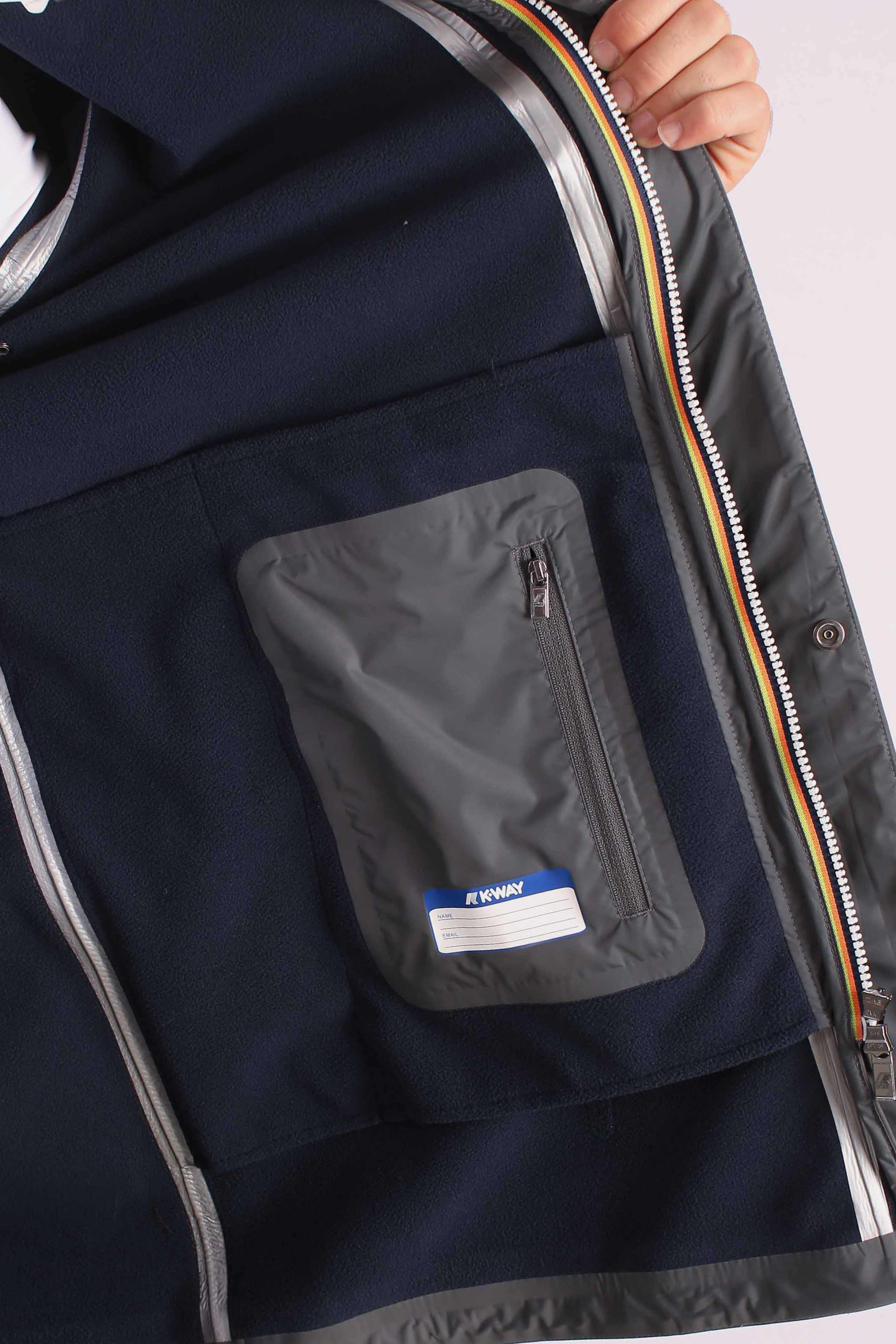 Giacca media Marlyn Bonded Grey shadow dk - blue depth K7126UWBCI K-WAY