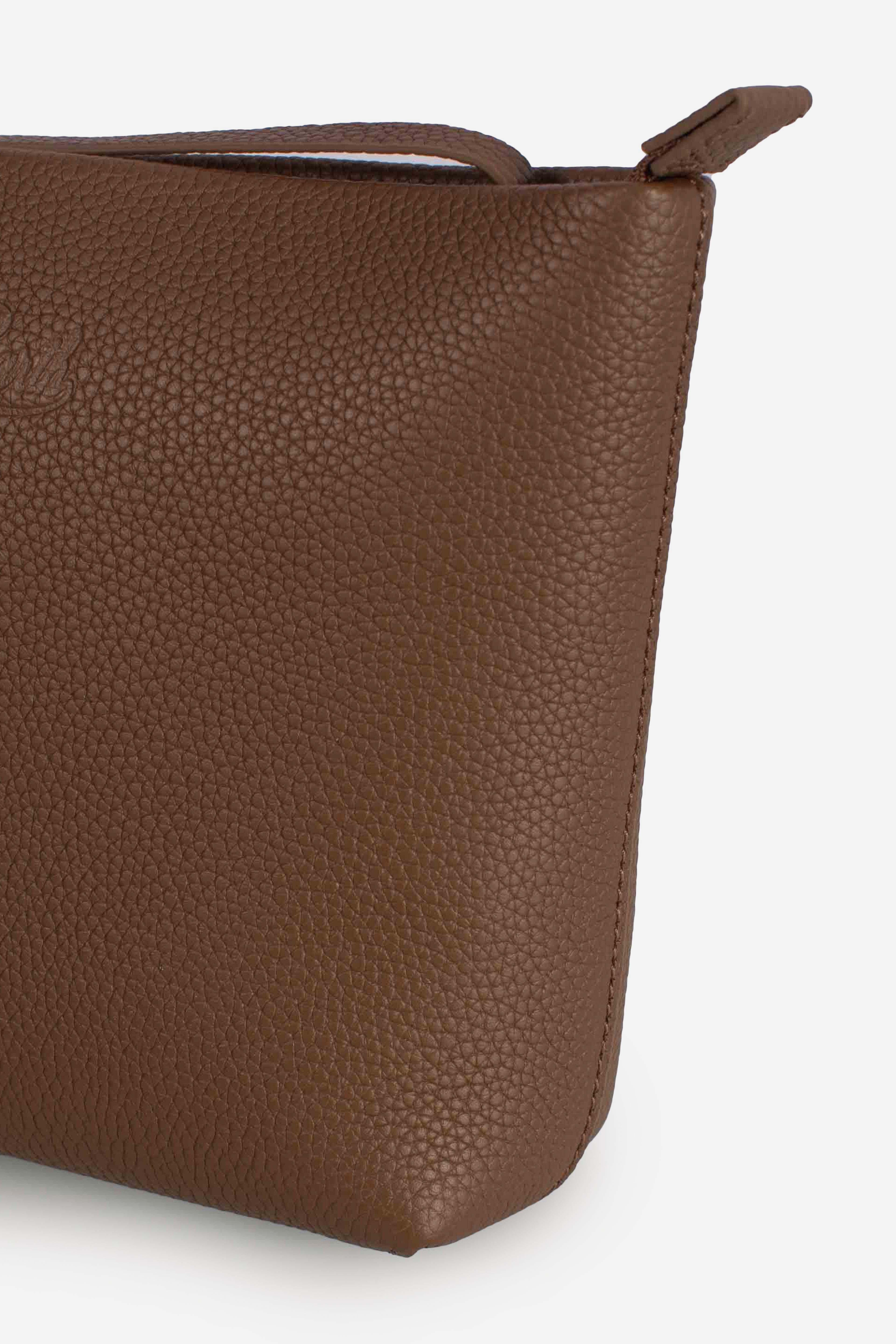 Pochette Aline in pelle brown con Logo Impresso ALI003600776I MC2 SAINT BARTH