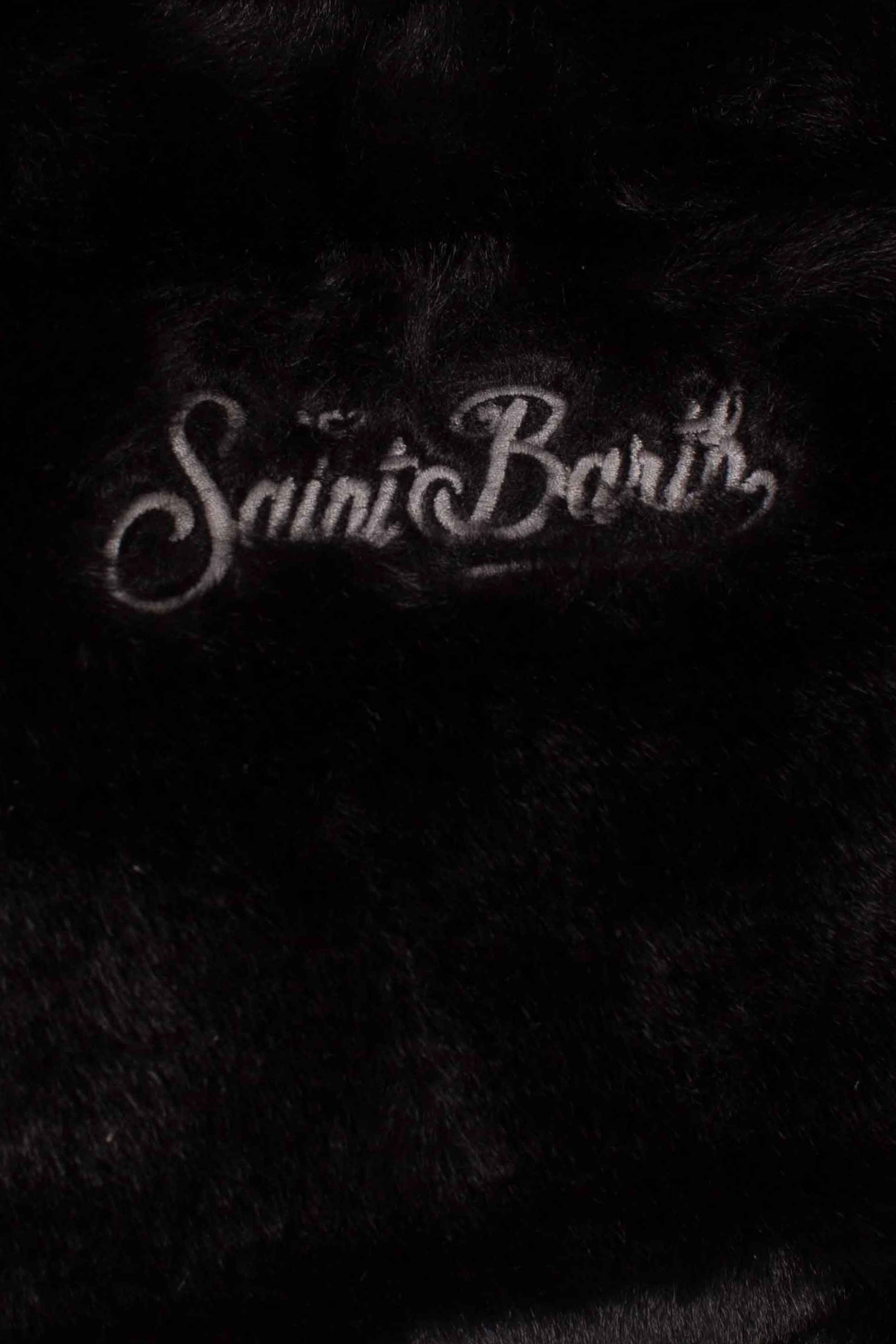 Borsa Pelliccia black con Logo Ricamato VAMI02100292I MC2 SAINT BARTH