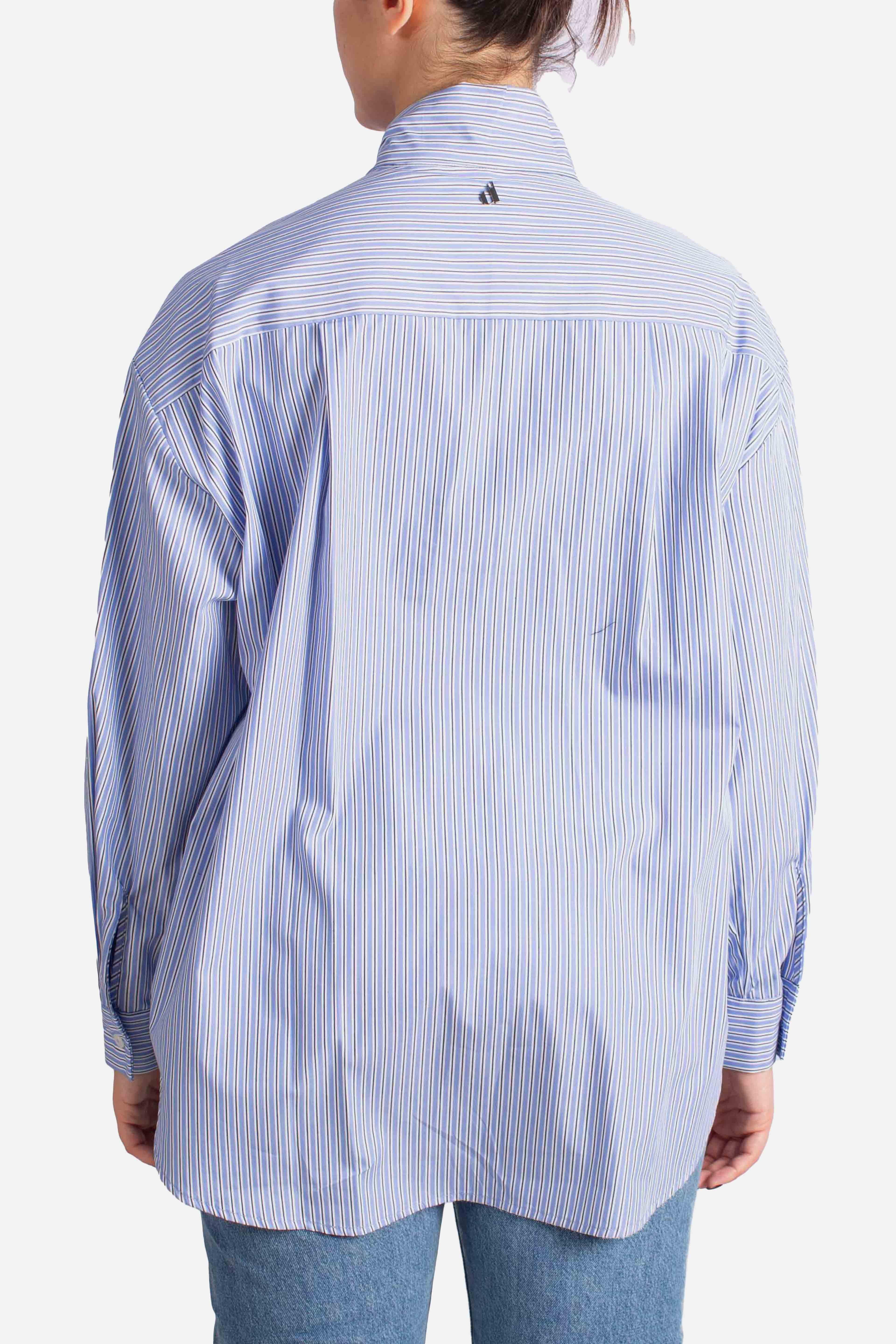 Camicia over a righe con fiocco CEMUYCNA1500 DIXIE