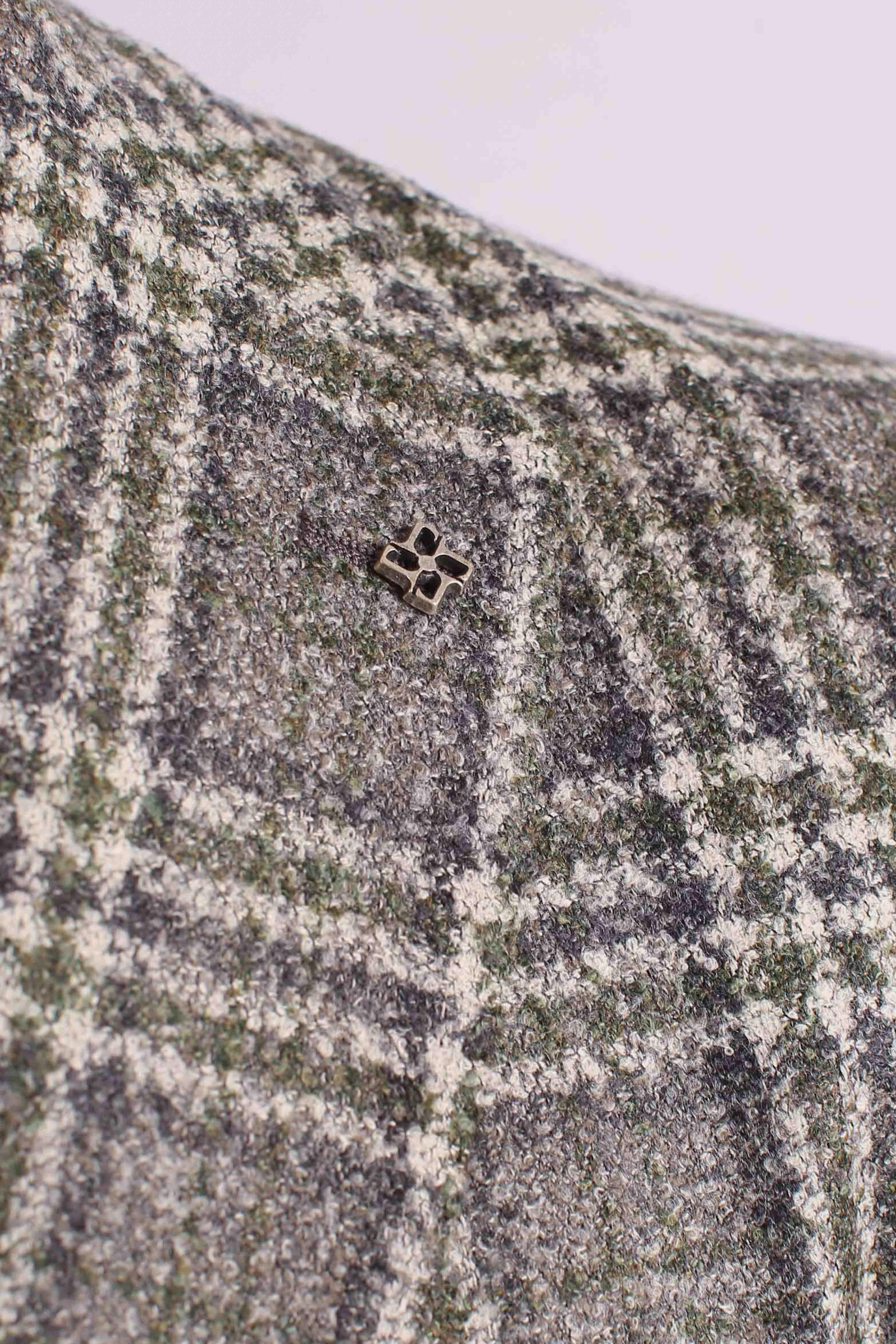 Giacca monopetto Principe di Galles in Lana grigio silver 1SMC22K440022QV3304 TAGLIATORE