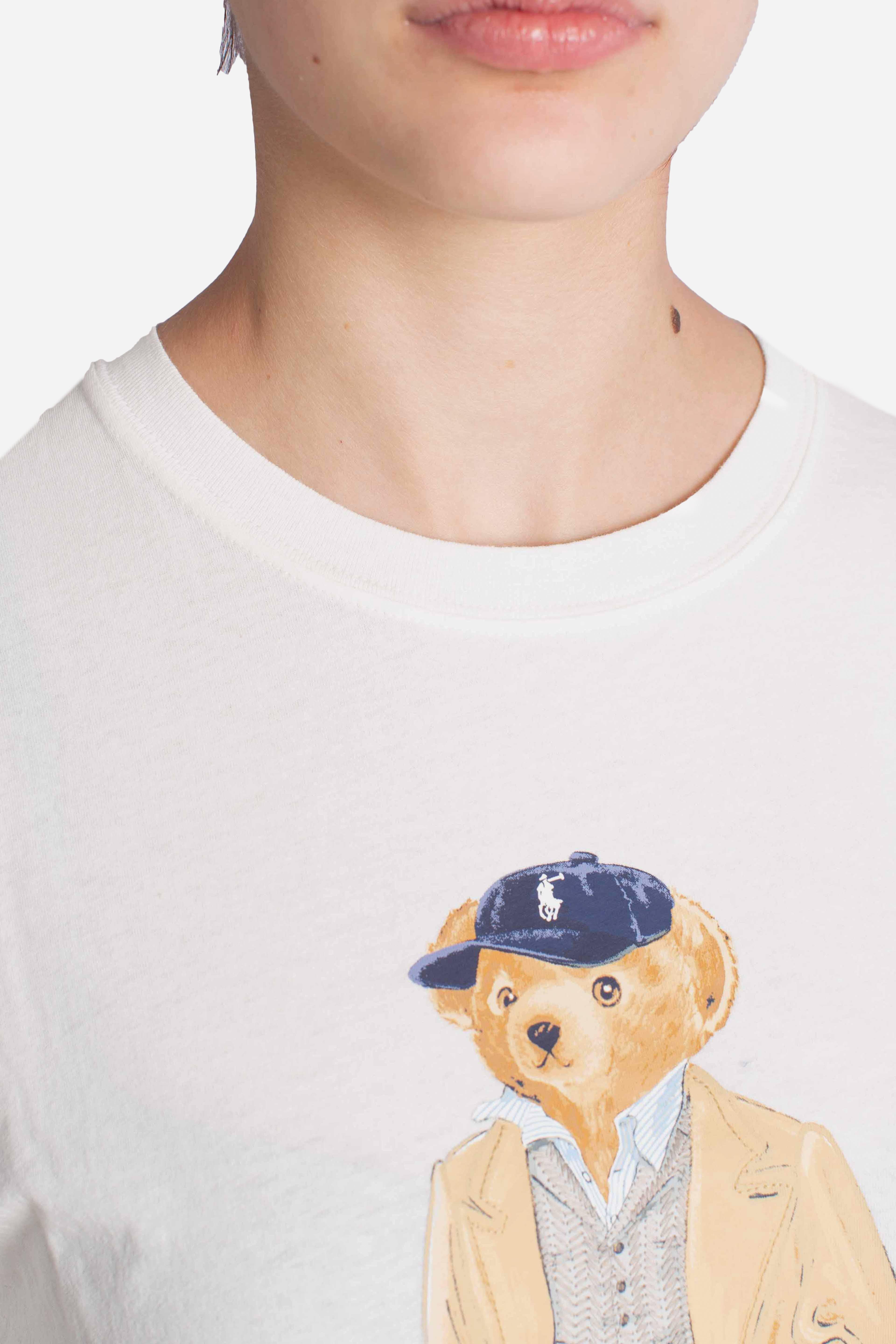 Maglietta Polo Bear in jersey di cotone white 211971752001 POLO RALPH LAUREN