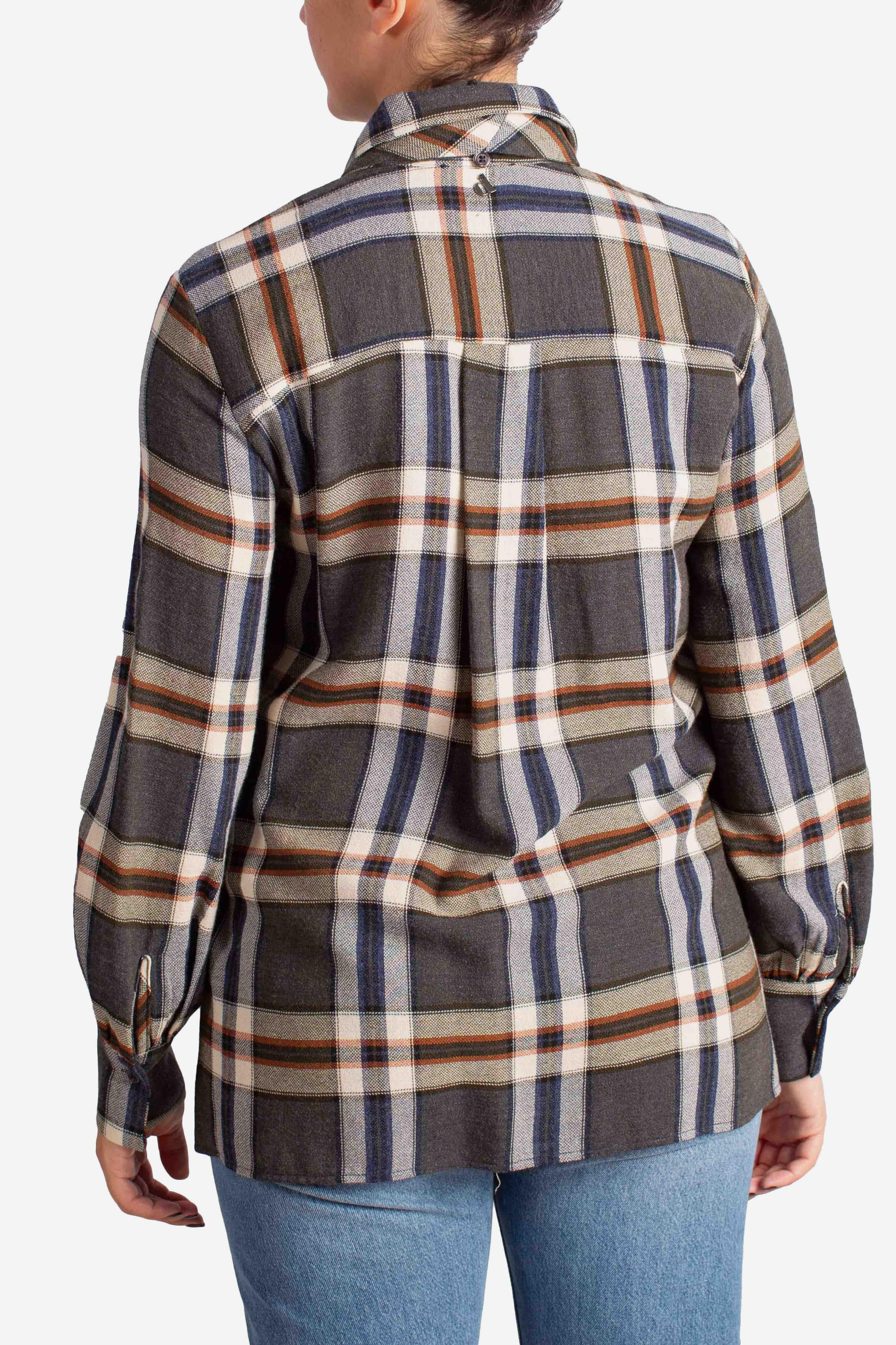Camicia a quadri con fiocco CFALYBGUA1998 DIXIE