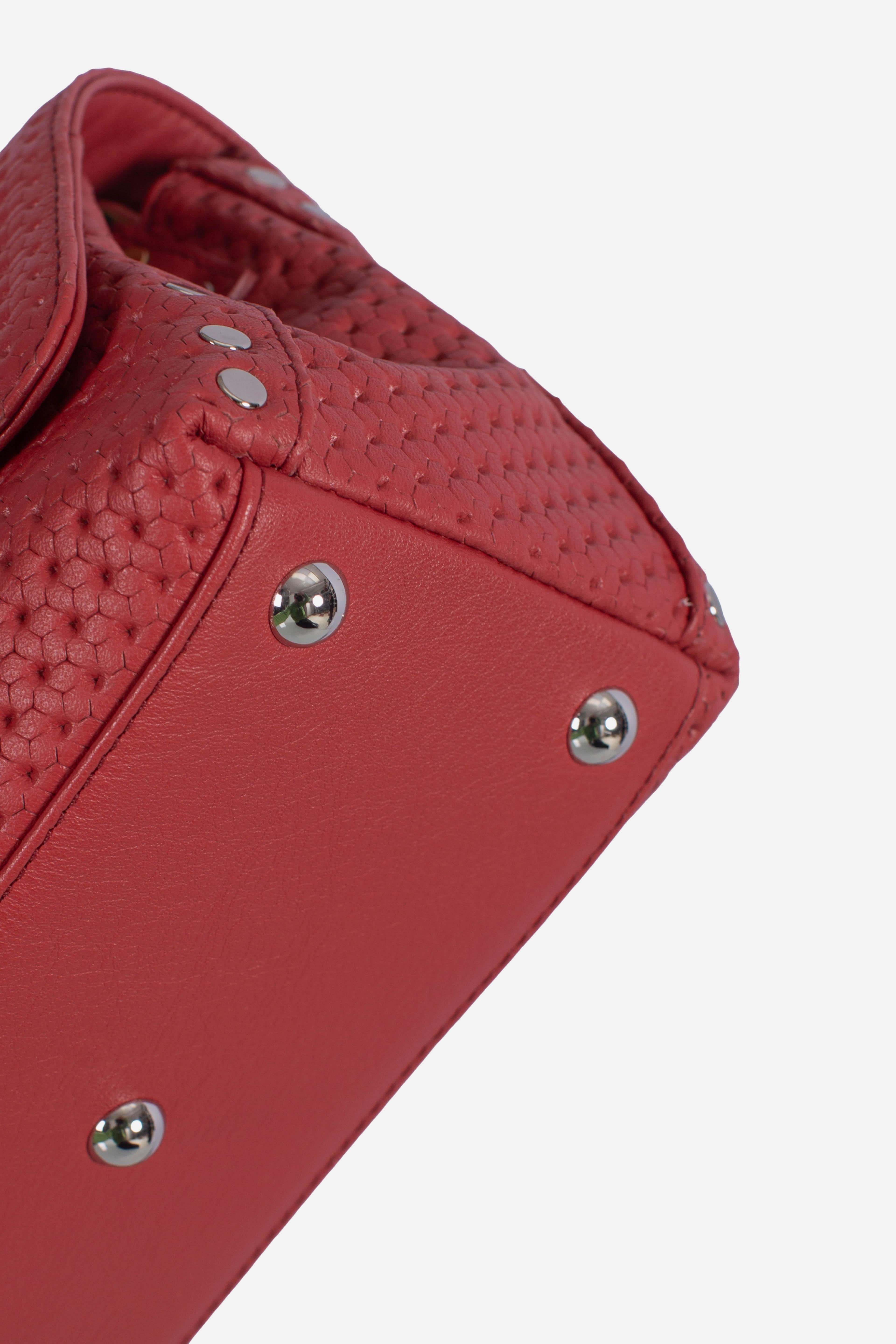 Borsa Postina Baby effetto intrecciato red tango 0680102190000BZ0994 ZANELLATO