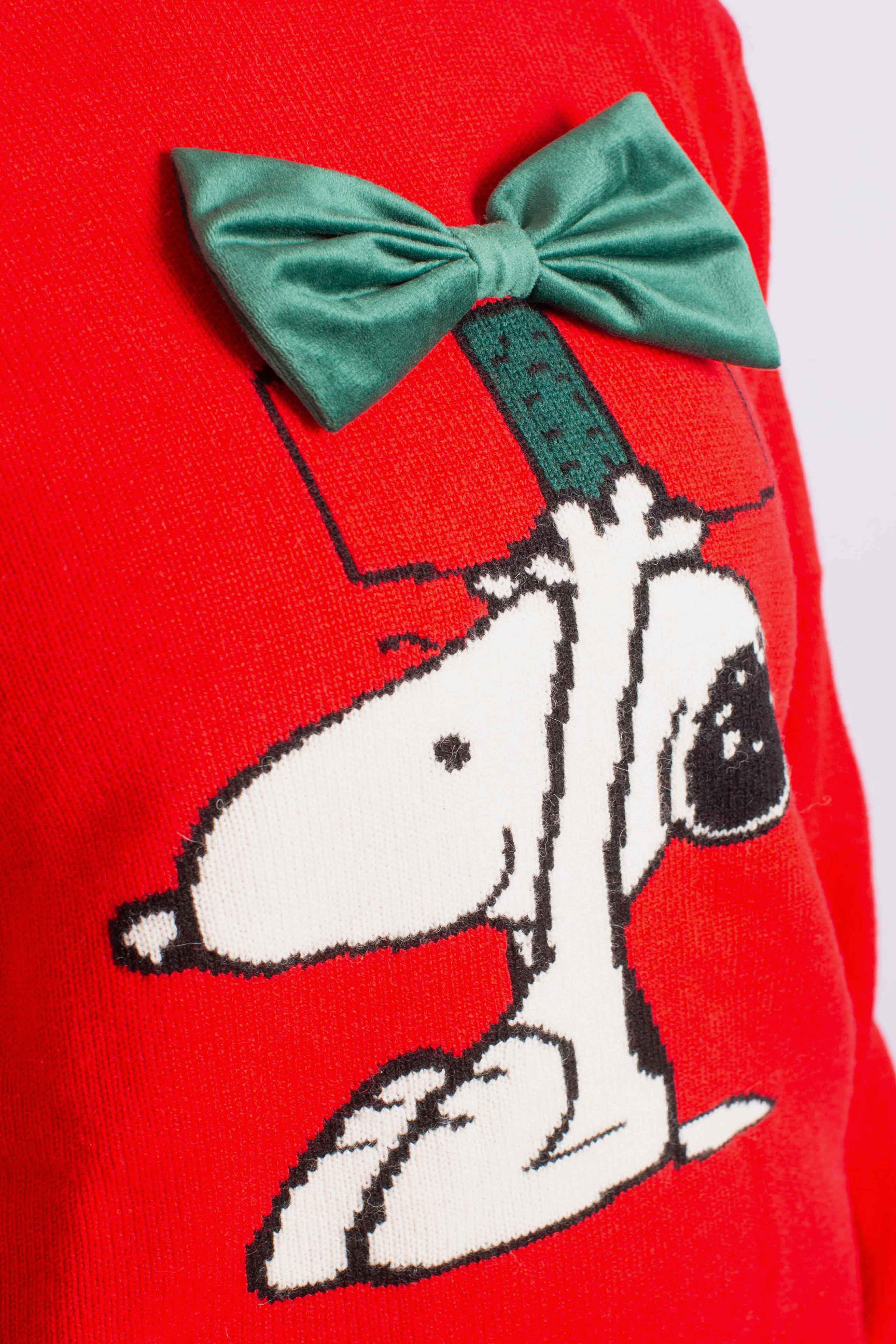 Maglia Donna Snoopy con Fiocco Verde QUE001002260I MC2 SAINT BARTH