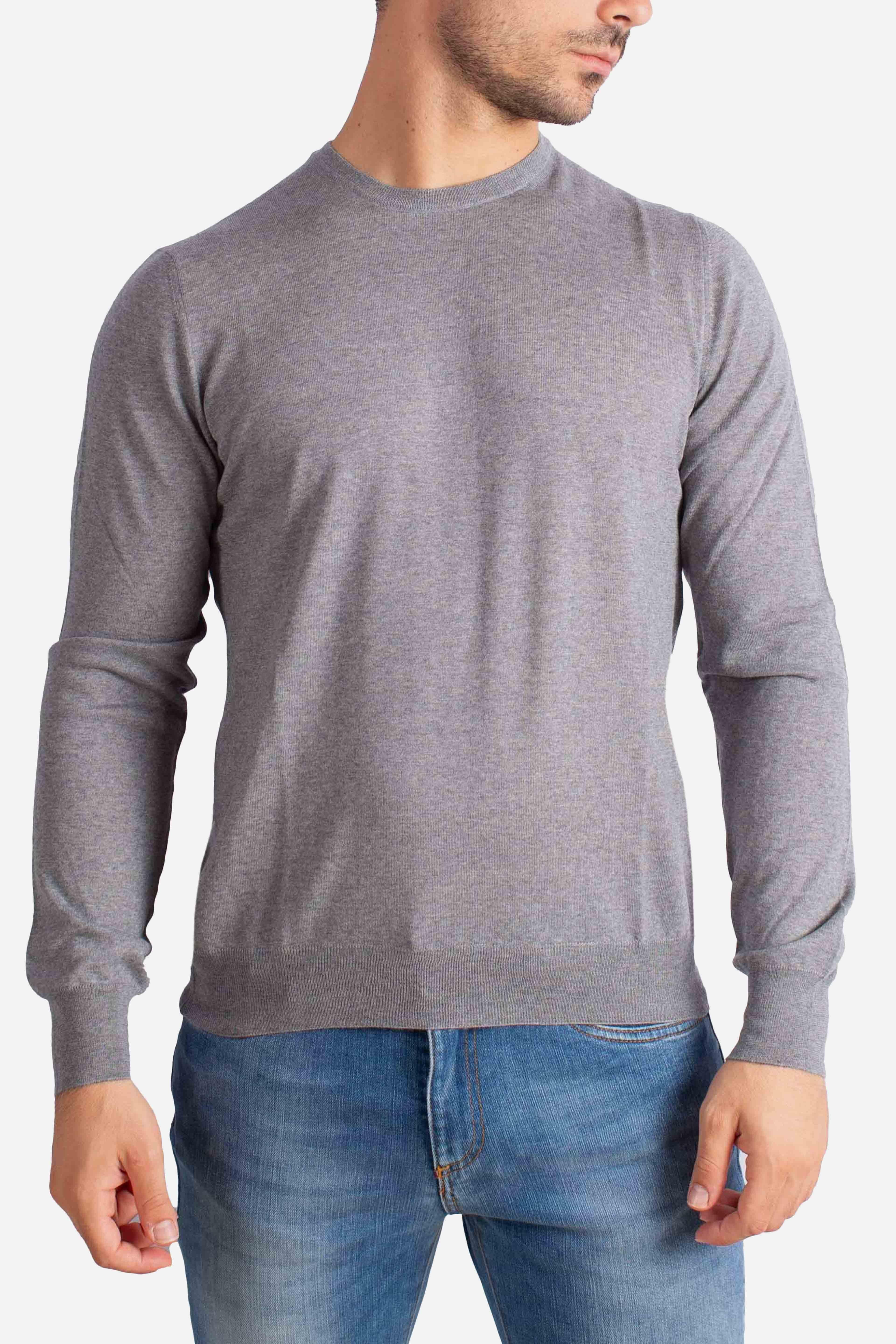 Maglia girocollo super tasmania grigio chiaro 4516714790090 GRAN SASSO