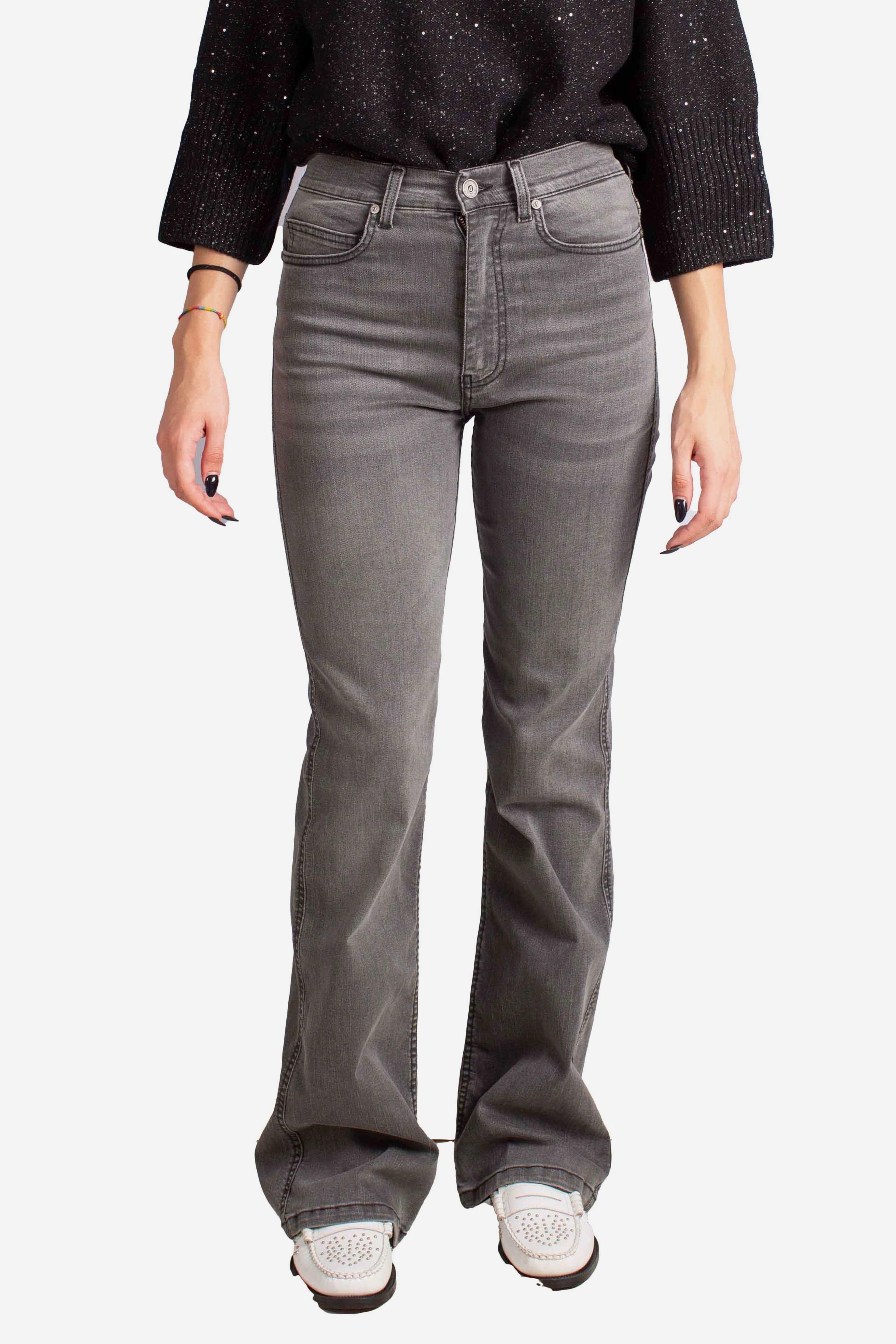 Pantalone flare grigio P925Y028A1906 DIXIE