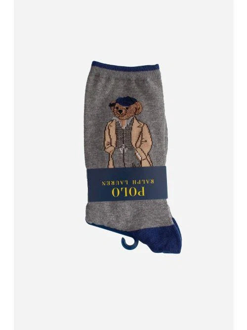 Polo Ralph Lauren donna calza polo bear crew grey heather