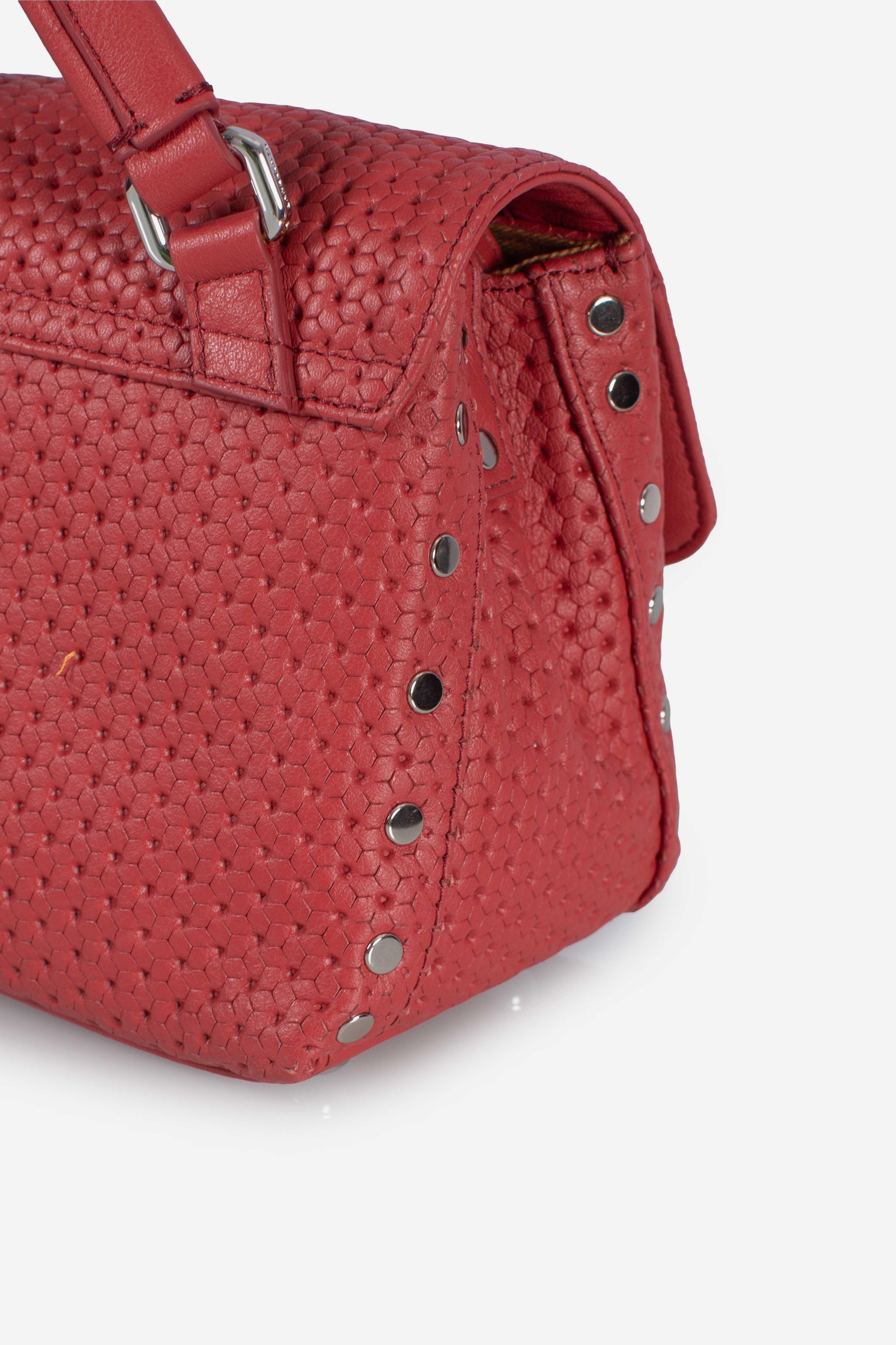 Borsa Postina Baby effetto intrecciato red tango 0680102190000BZ0994 ZANELLATO