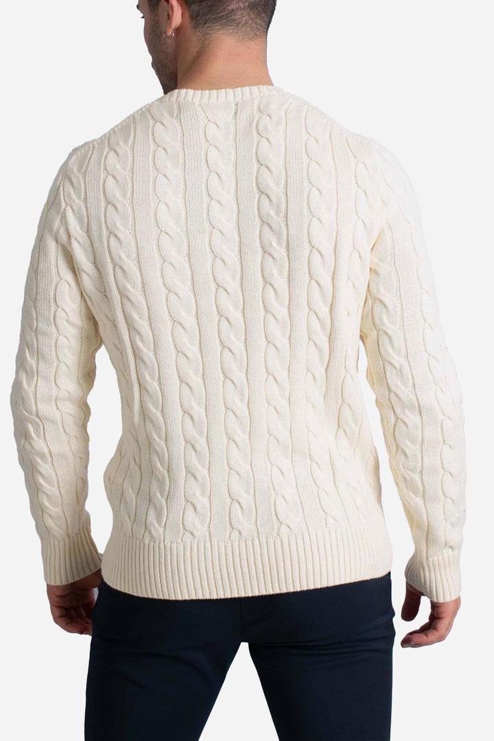 MAGLIONE IN COTONE A TRECCE cream 710775885024 POLO RALPH LAUREN