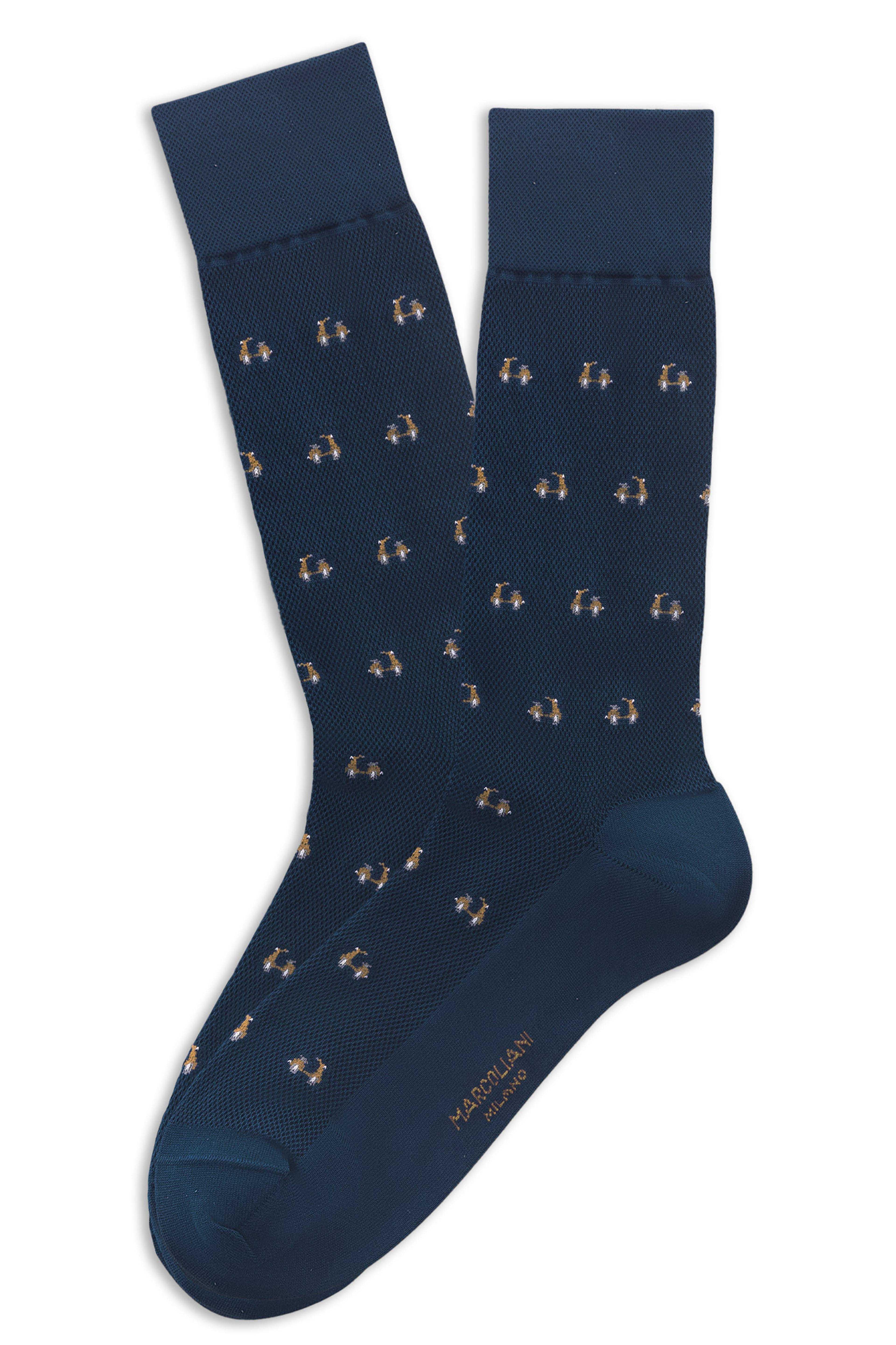 Calza Fantasia vespa denim blue MAR4817L247 MARCOLIANI