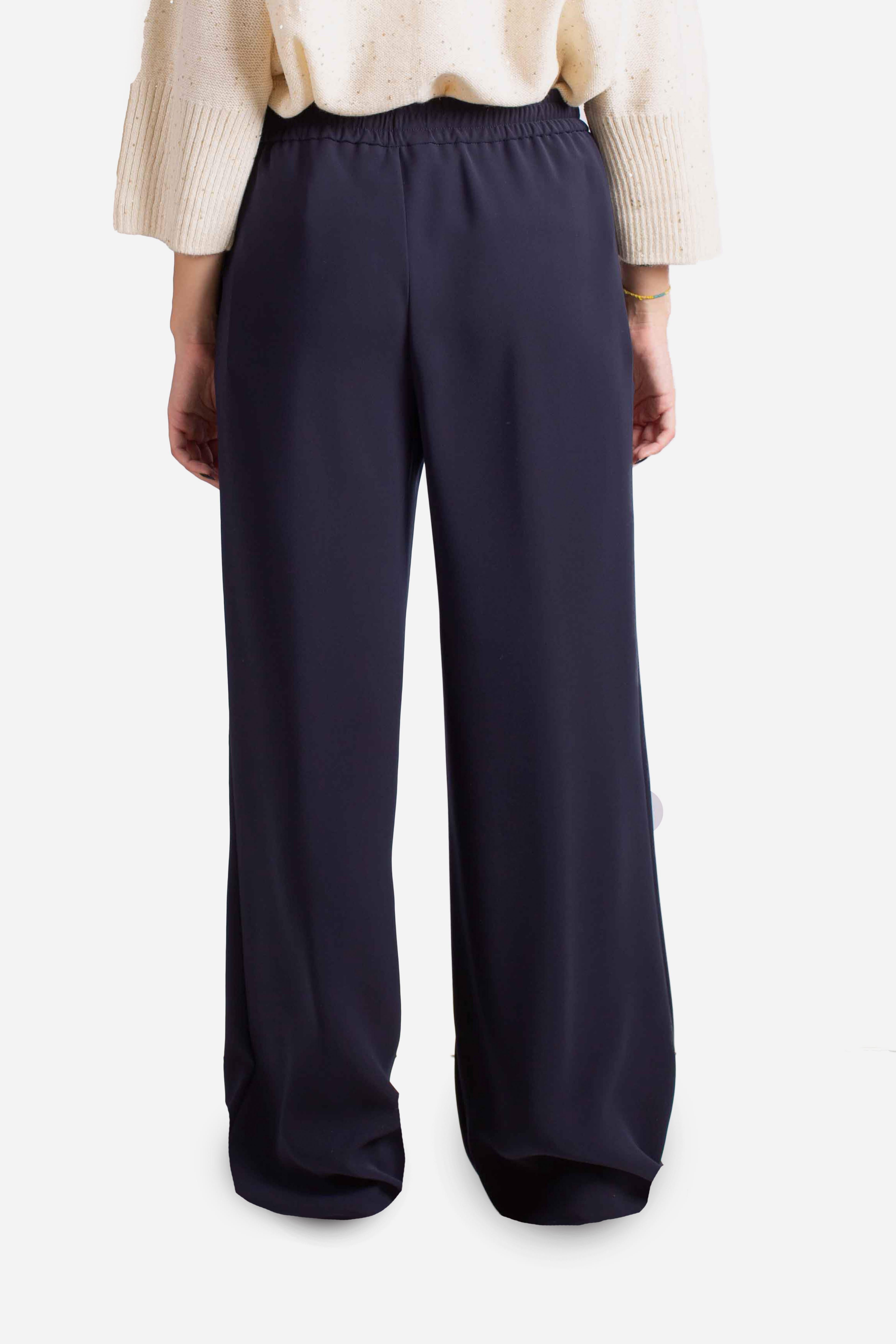 PANTALONI IN MATT CREPE SATIN blu PT000176D127559200 HERNO
