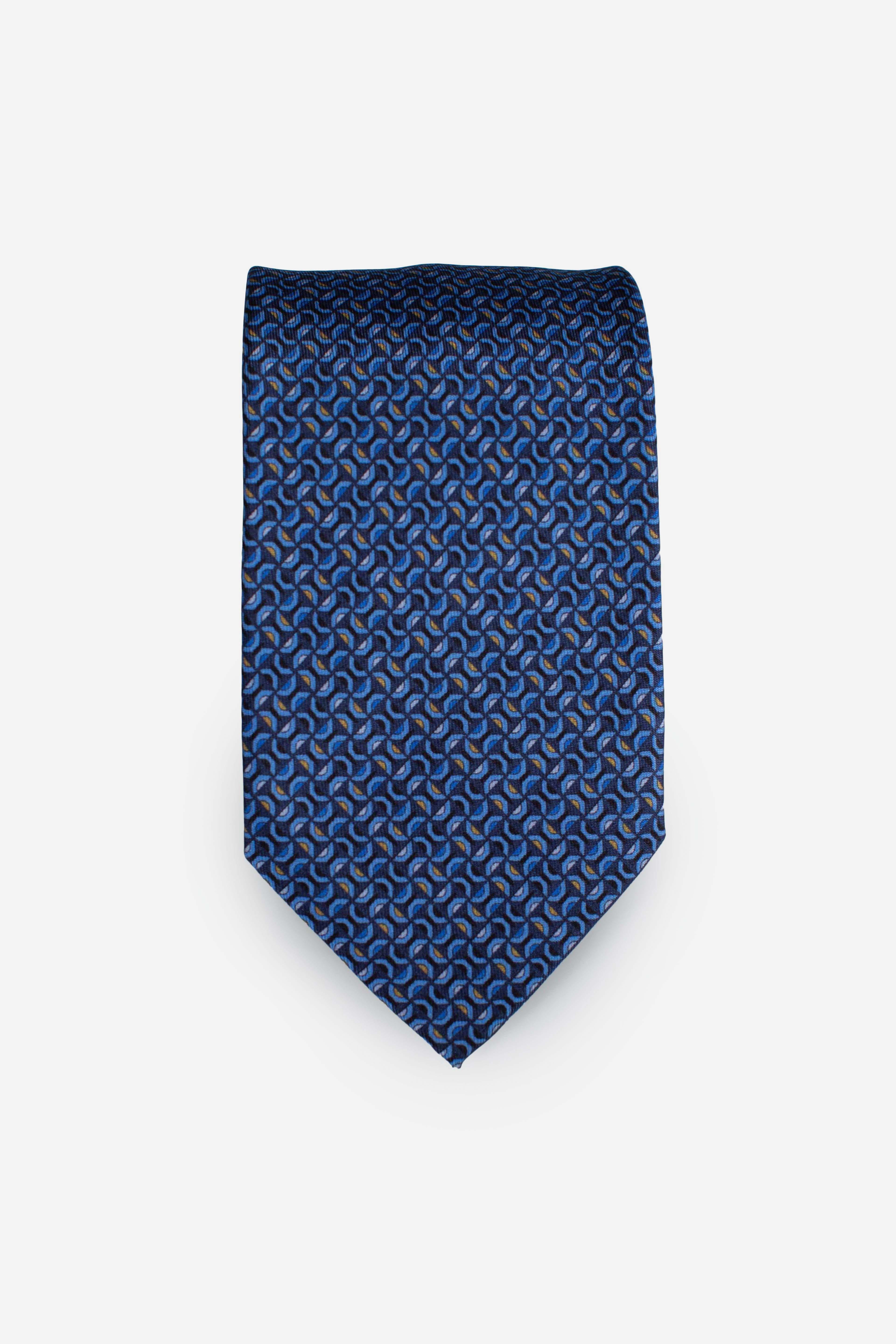 Cravatta in seta stampa farfalle blu CRSC284071 FEFE'