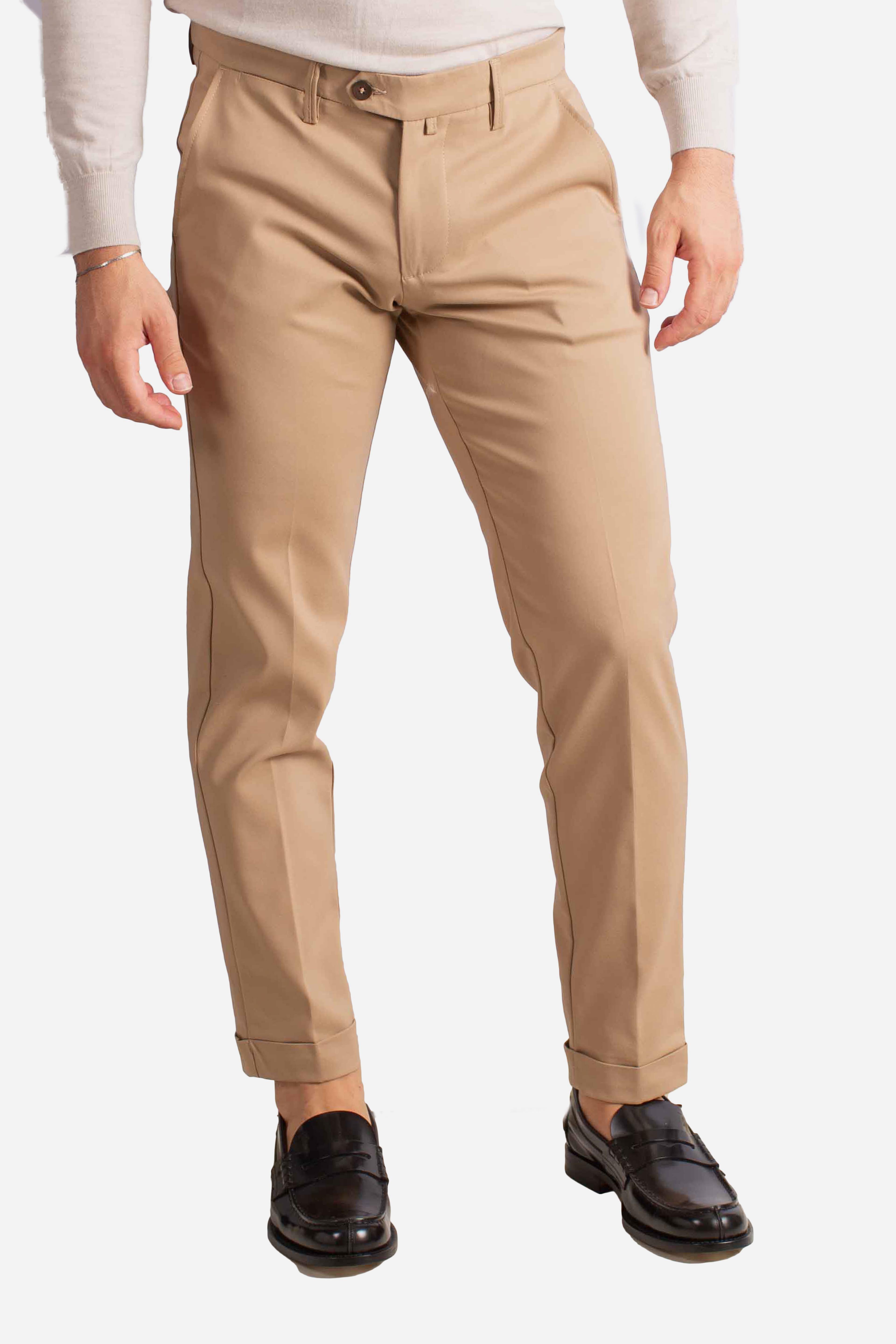 Pantalone in tessuto tecnico cacao NAPOLI126033CACAO ERNYS