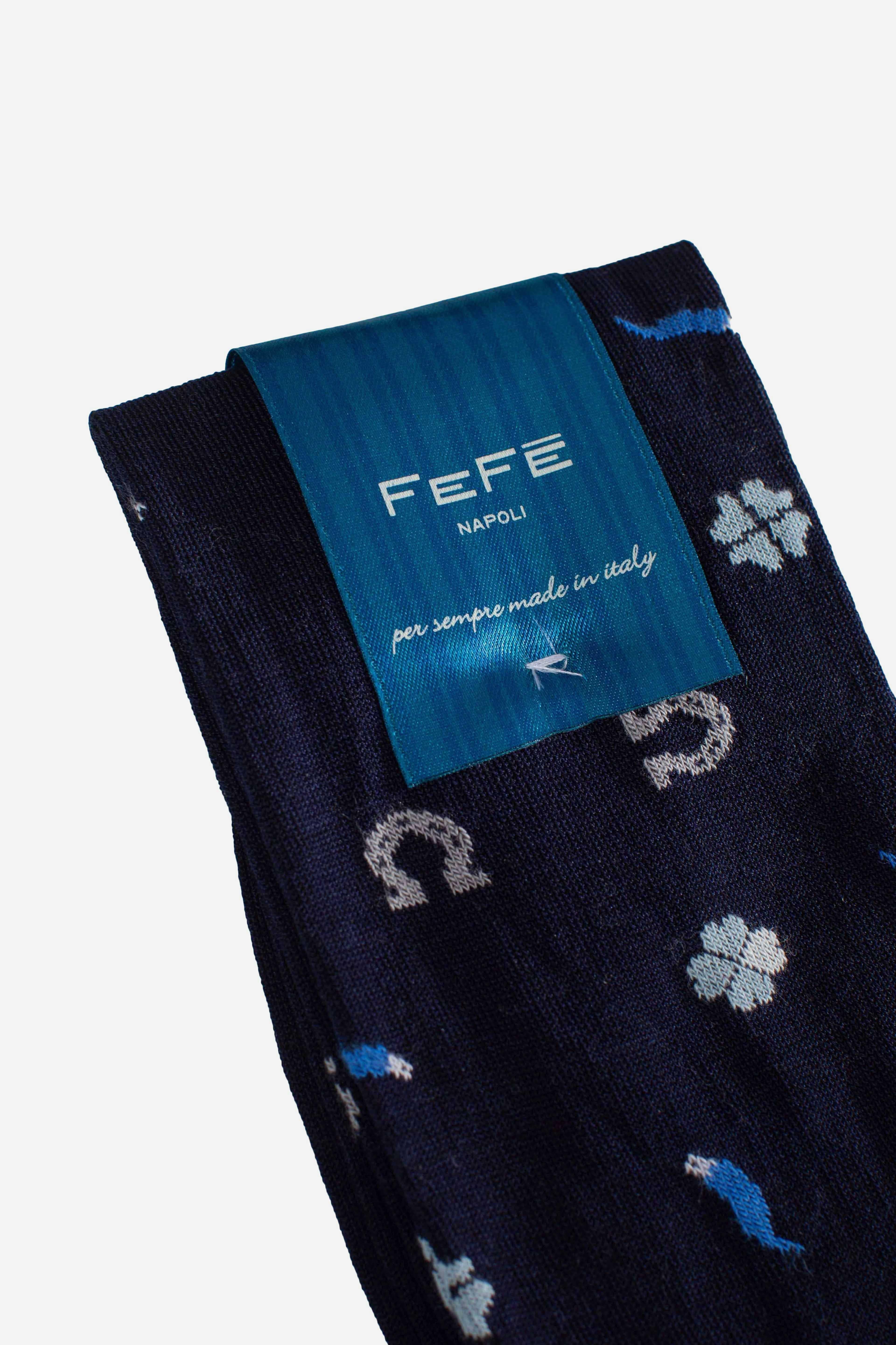 CALZINI UOMO scaramantia blu SOSCARAMANTIA101LBLU FEFE'