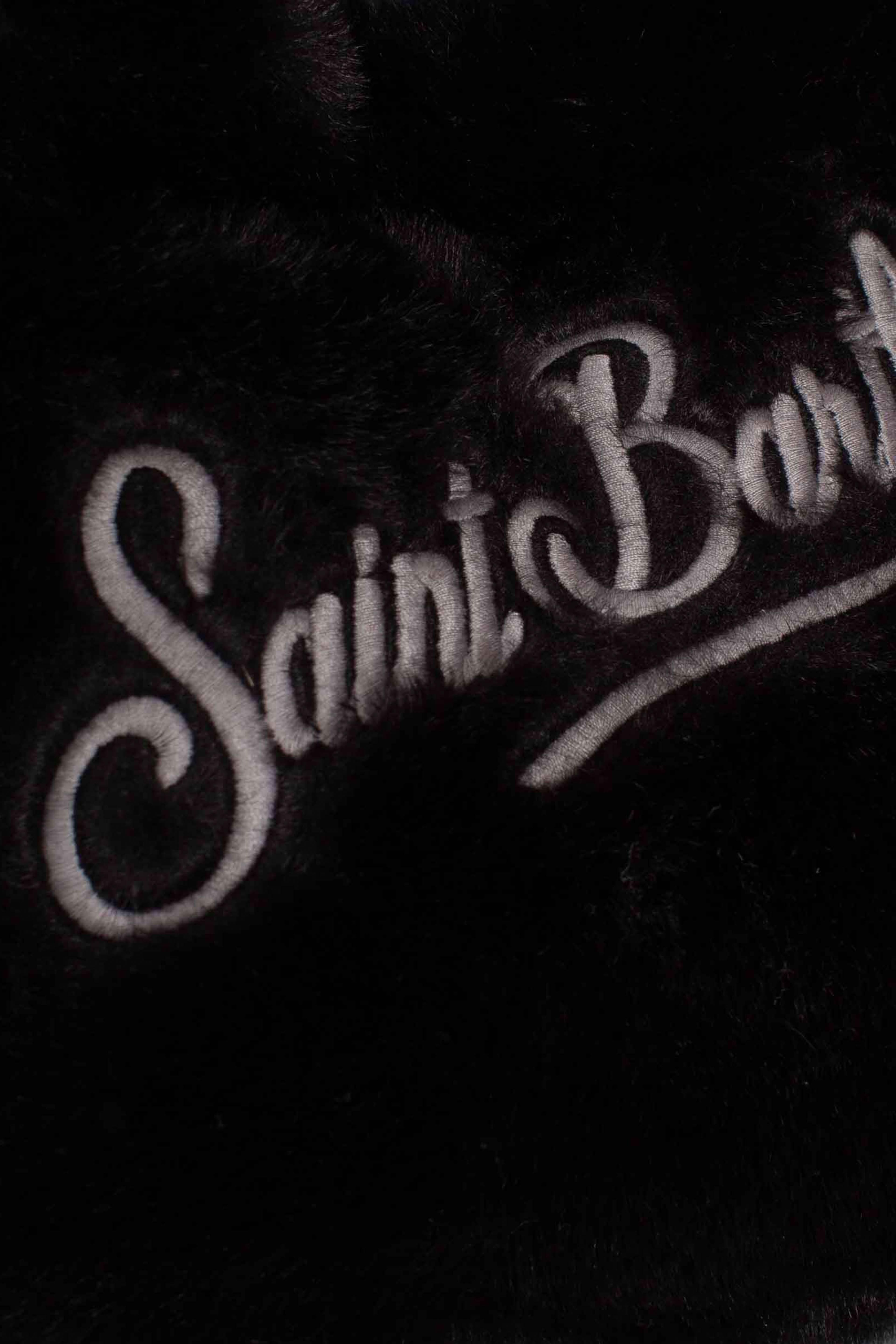 Borsa Pelliccia black con Logo Ricamato VAMI02100292I MC2 SAINT BARTH