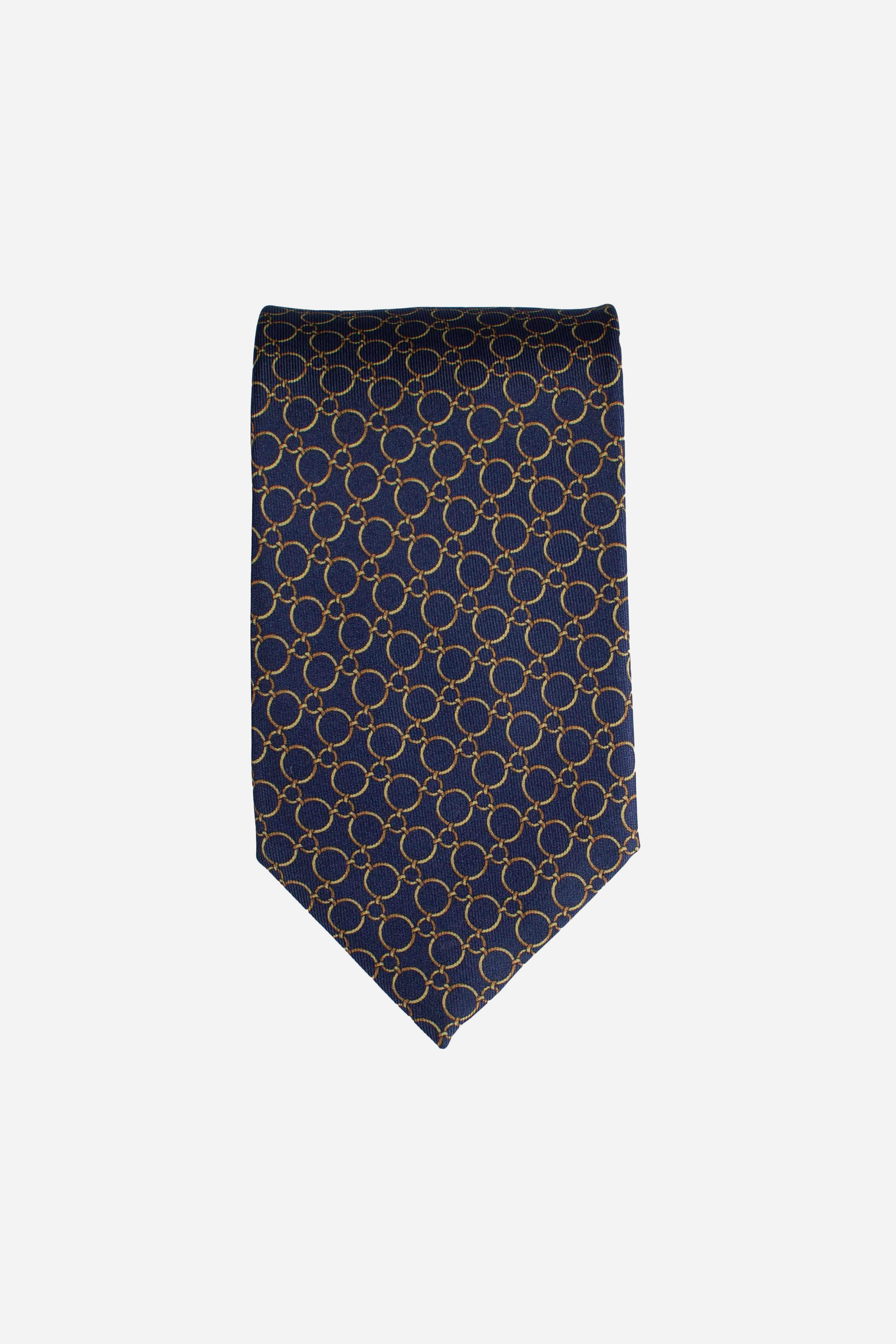 Cravatta in seta CATENE oro blu CRSC19148100 FEFE'