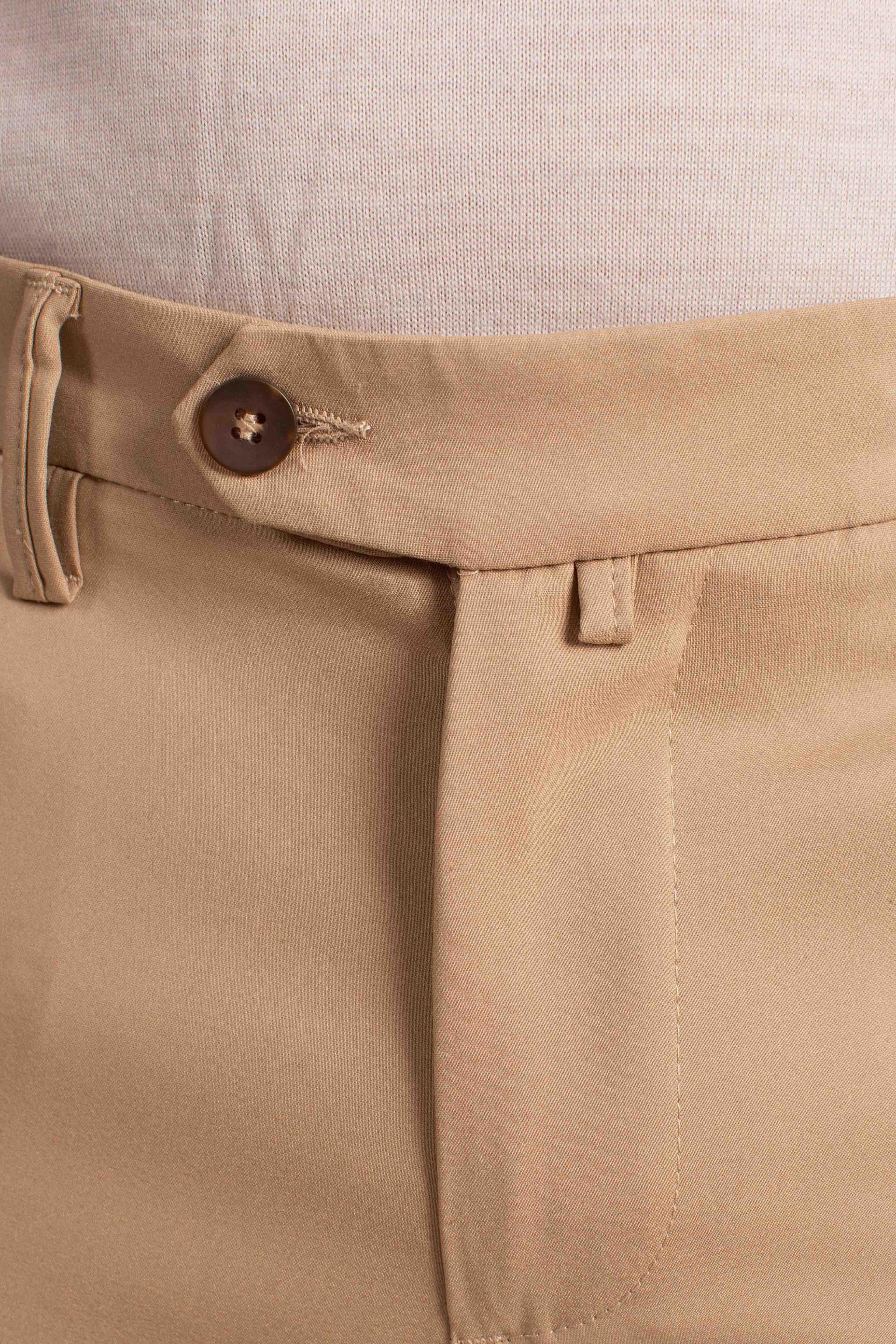 Pantalone in tessuto tecnico cacao NAPOLI126033CACAO ERNYS