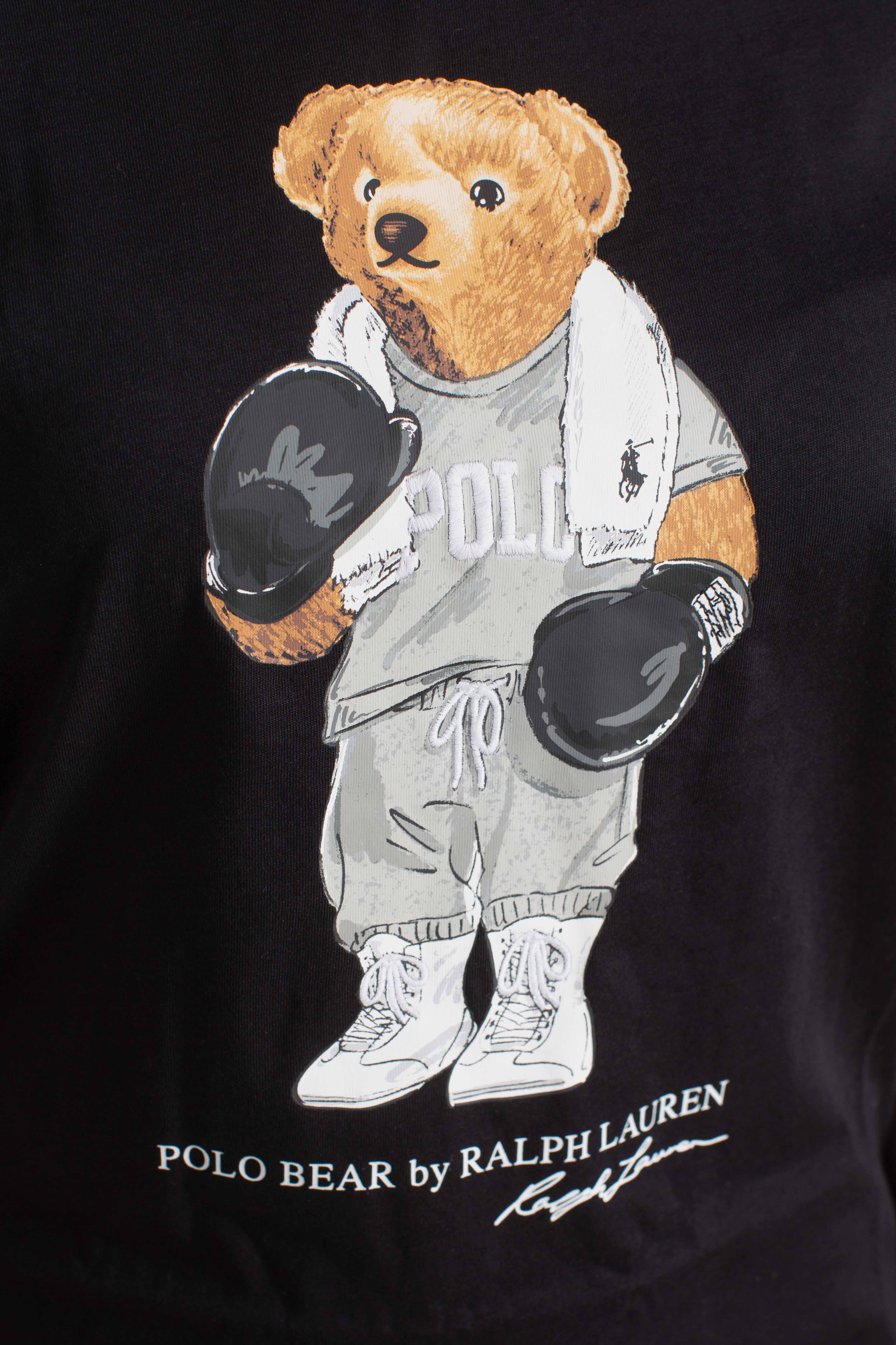 T-SHIRT IN JERSEY DI COTONE polo bear black 211971709001 POLO RALPH LAUREN