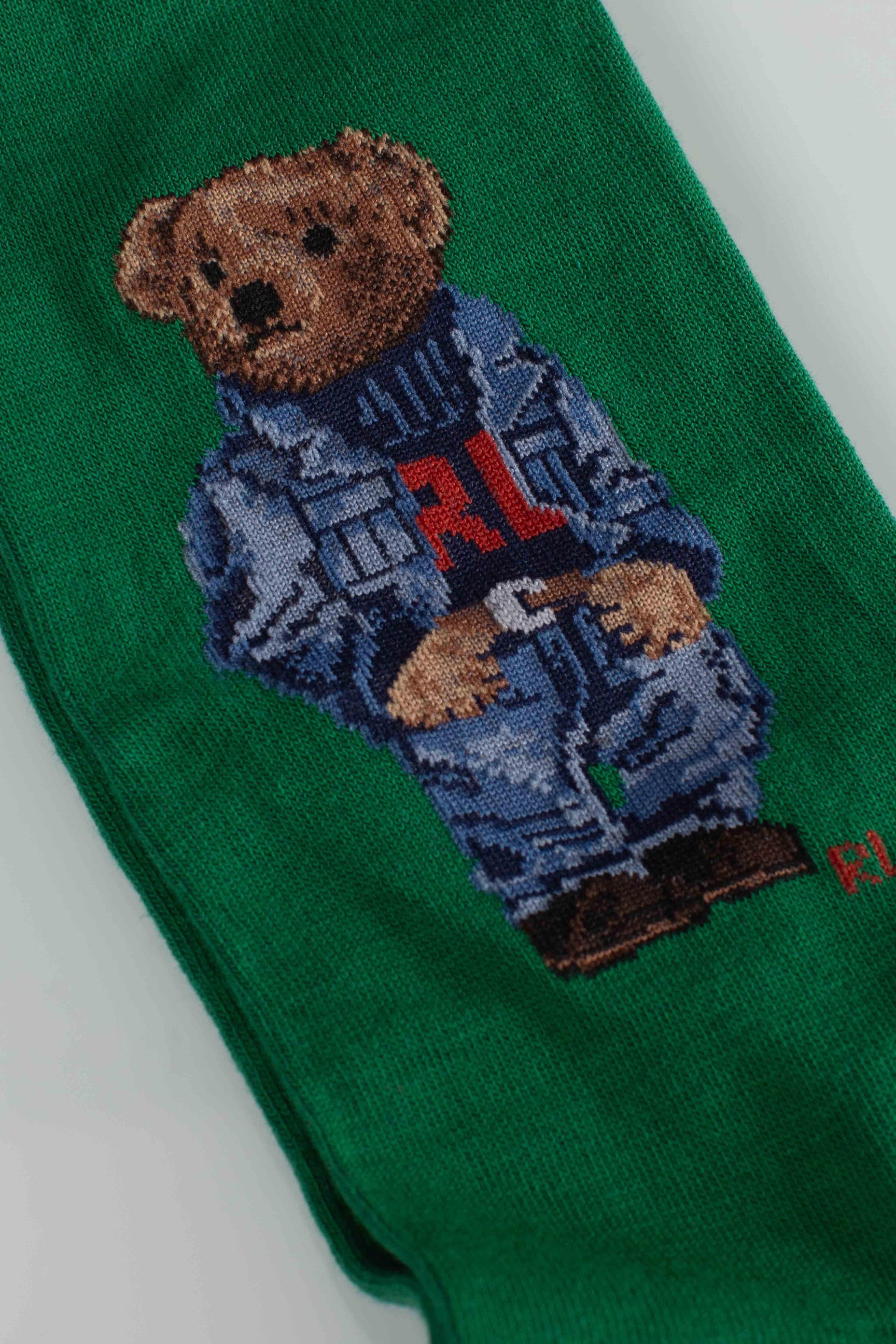 Set regalo 3 paia di calze Polo Bear green navy red 449P04717001 POLO RALPH LAUREN