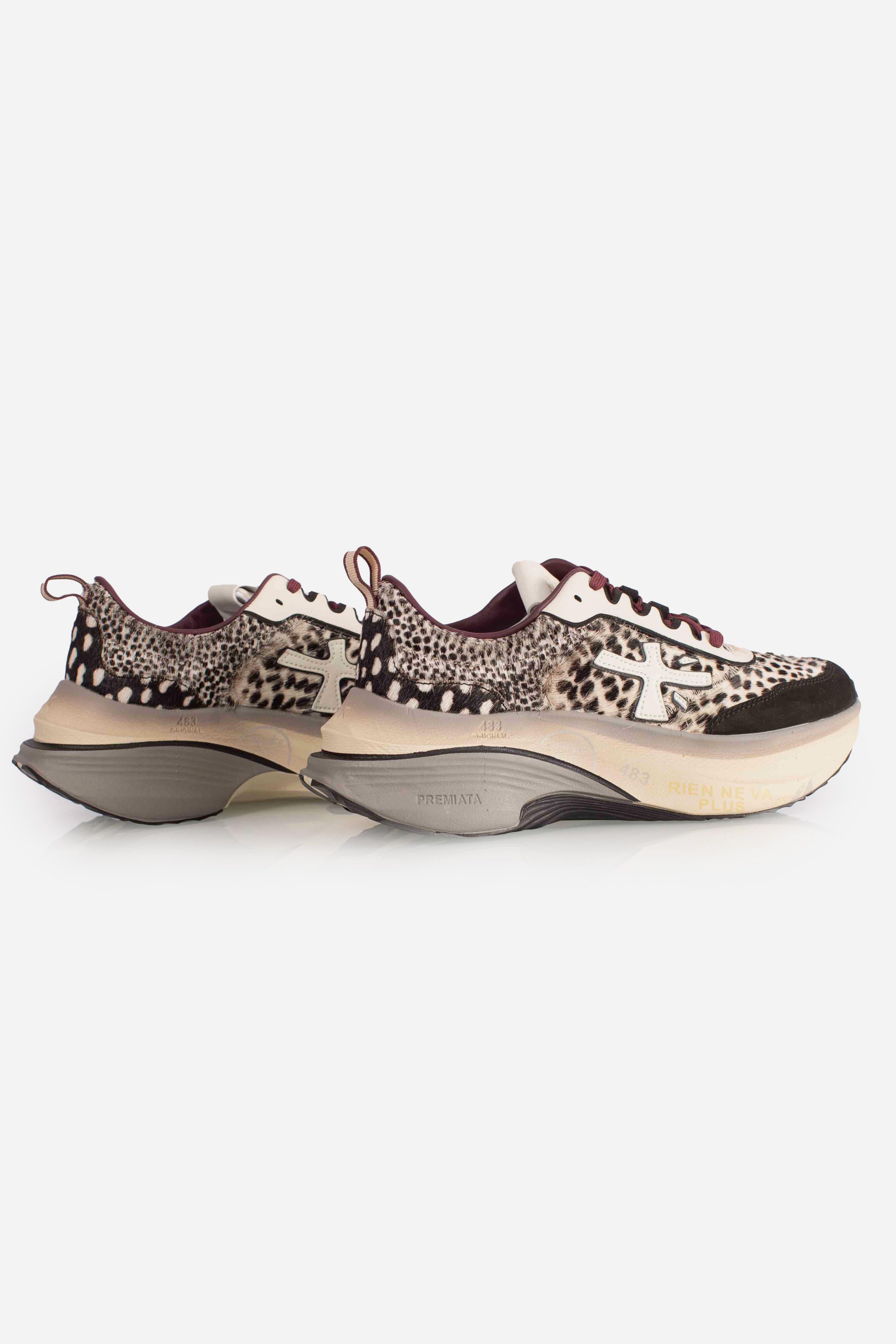 sneakers HILL 7858 animalier black white HILL7858 PREMIATA