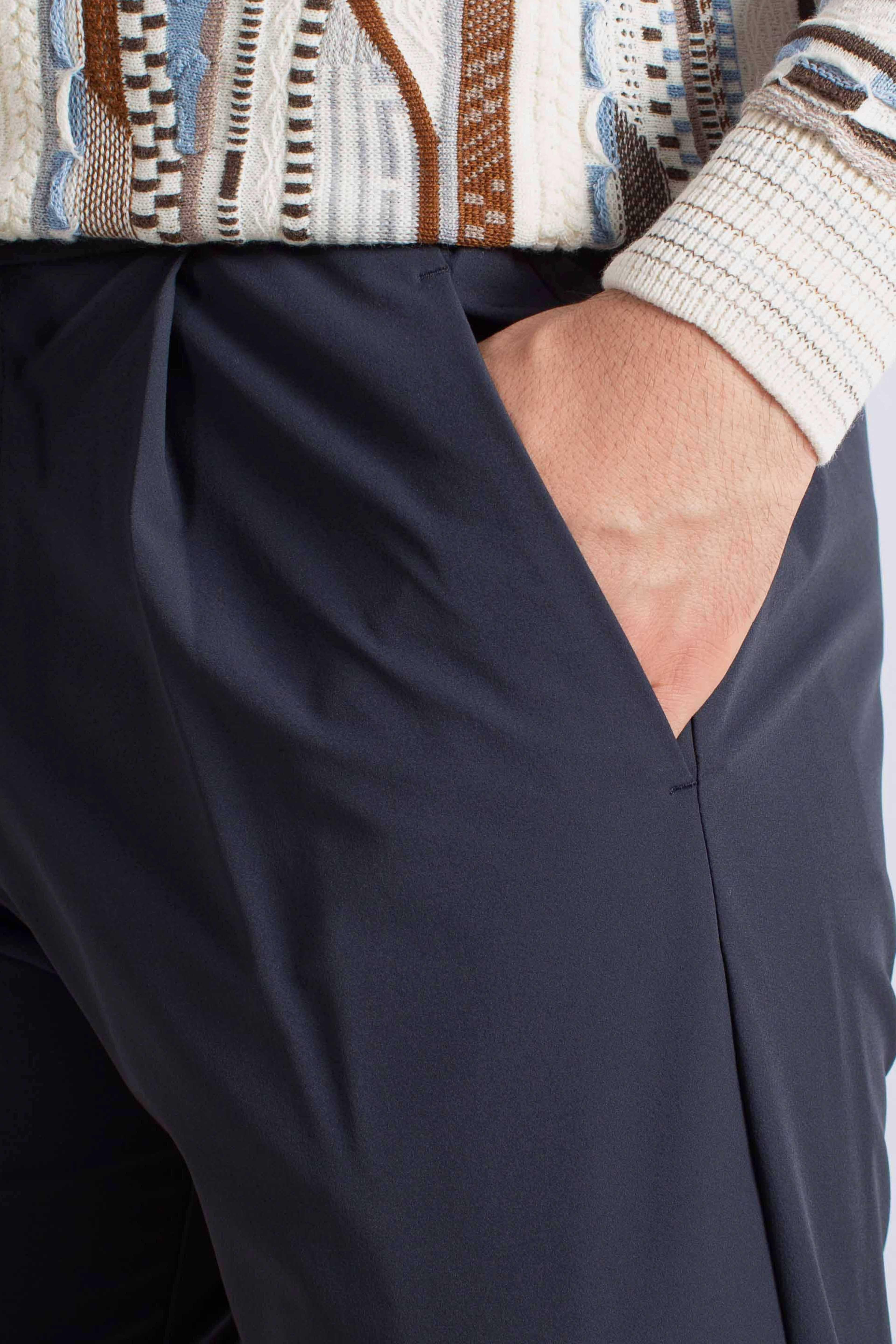 PANTALONI IN LIGHT COMFORT STRETCH WOVEN blu PT000155U12773S9201 HERNO